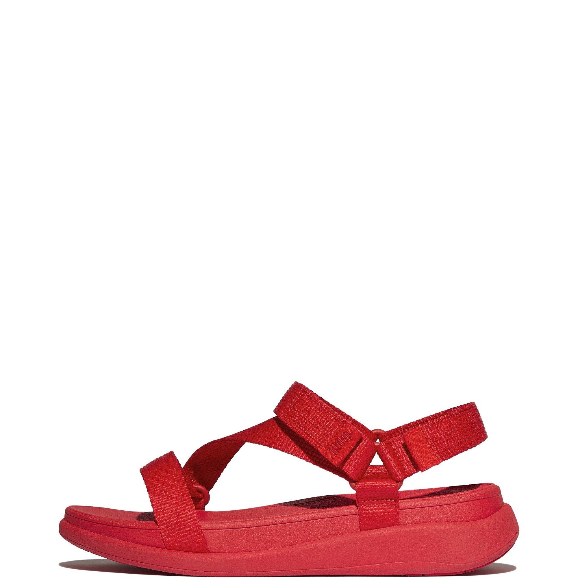 Red - Fitflop - F-Mode Go Z Strap Sandals - 1