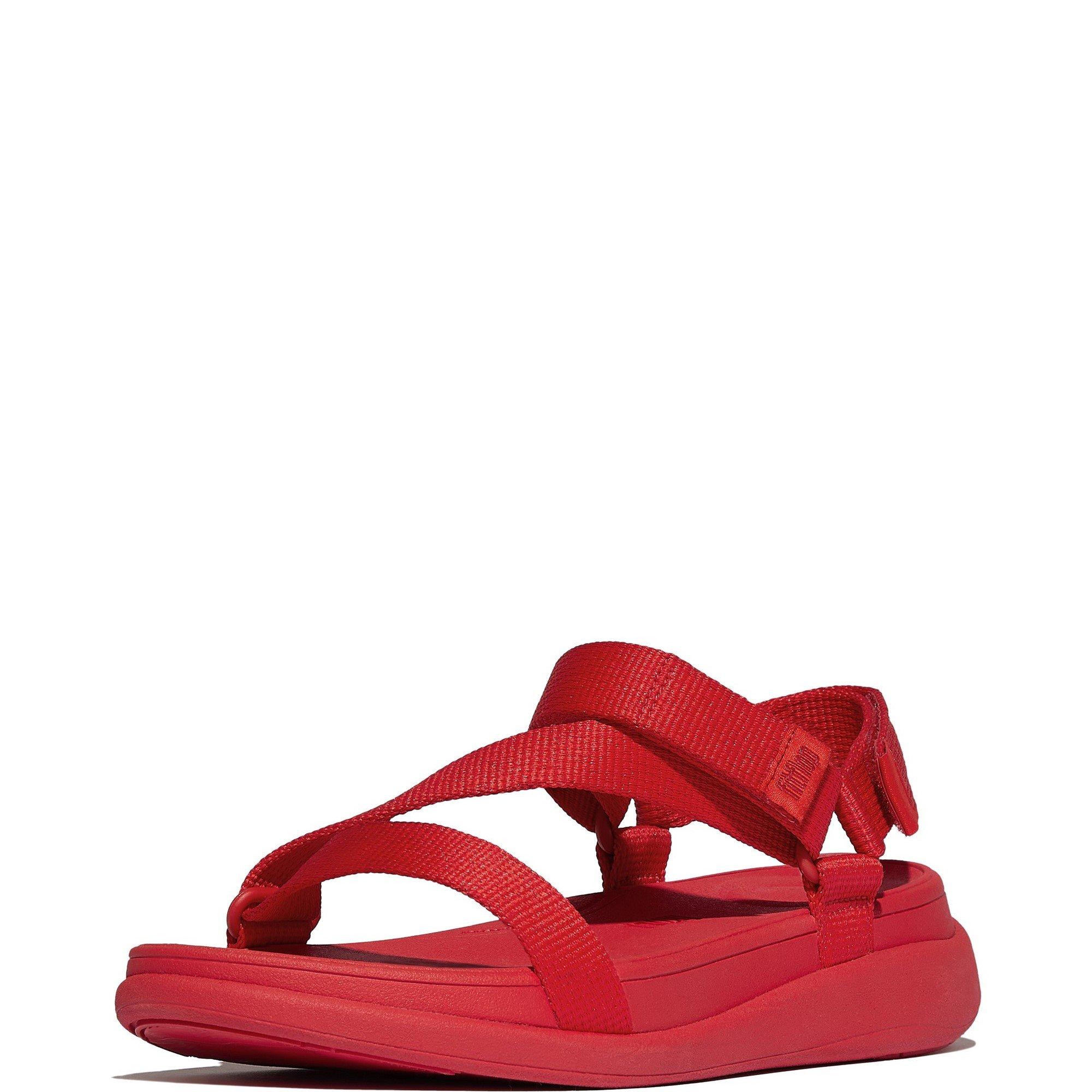 Red - Fitflop - F-Mode Go Z Strap Sandals - 2