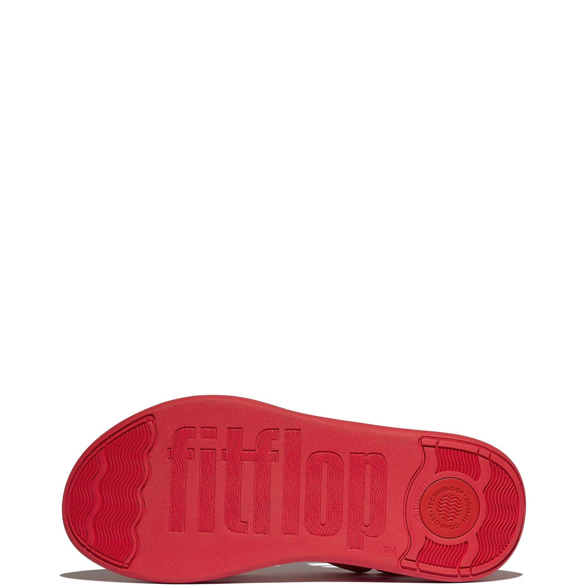 Red - Fitflop - F-Mode Go Z Strap Sandals - 4