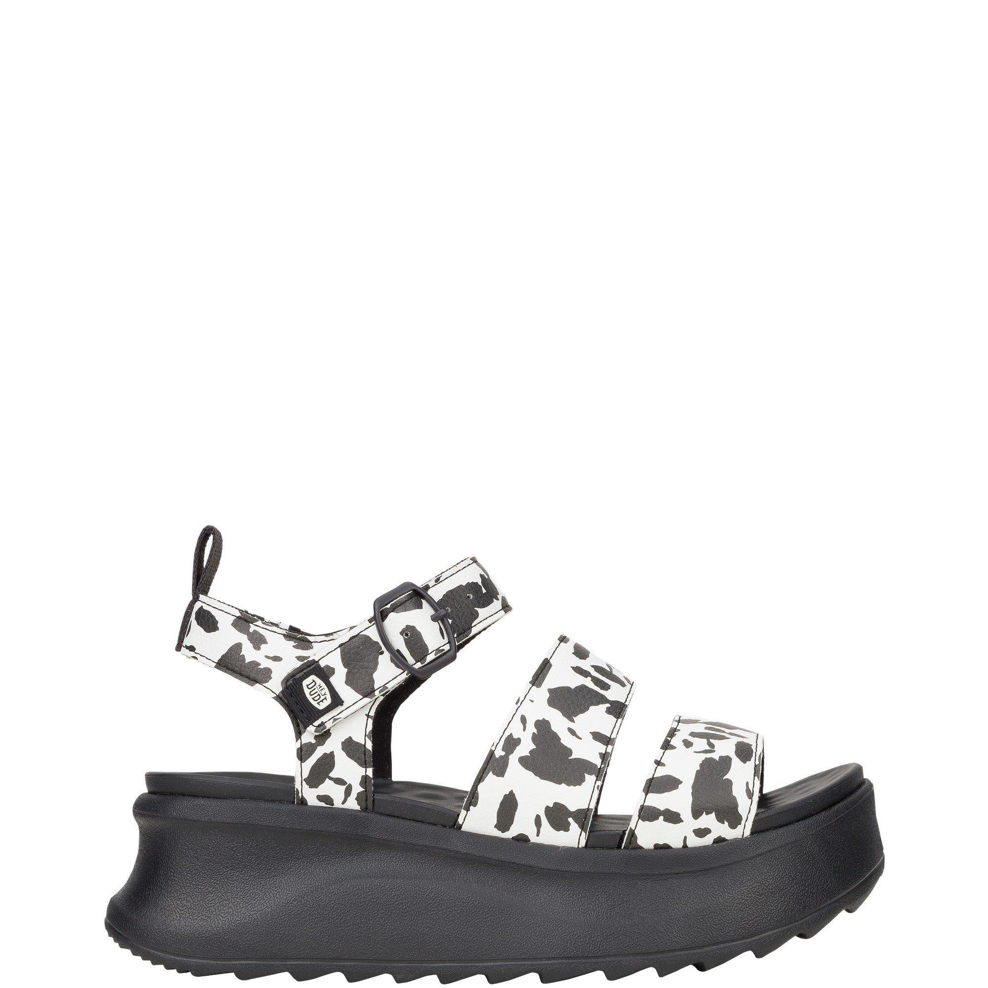 Black - HEYDUDE - Delray Buckle Animal Sandal - 1