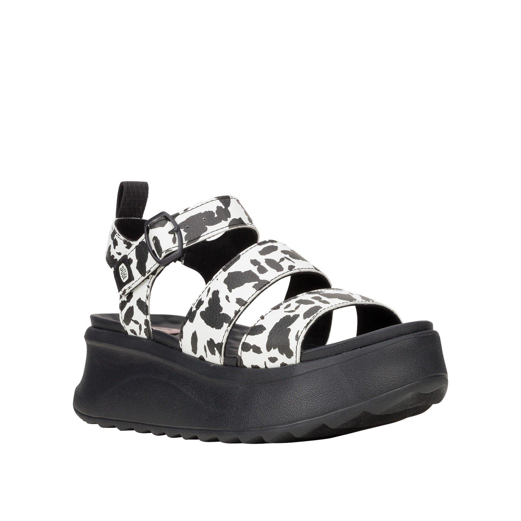 Black - HEYDUDE - Delray Buckle Animal Sandal - 2