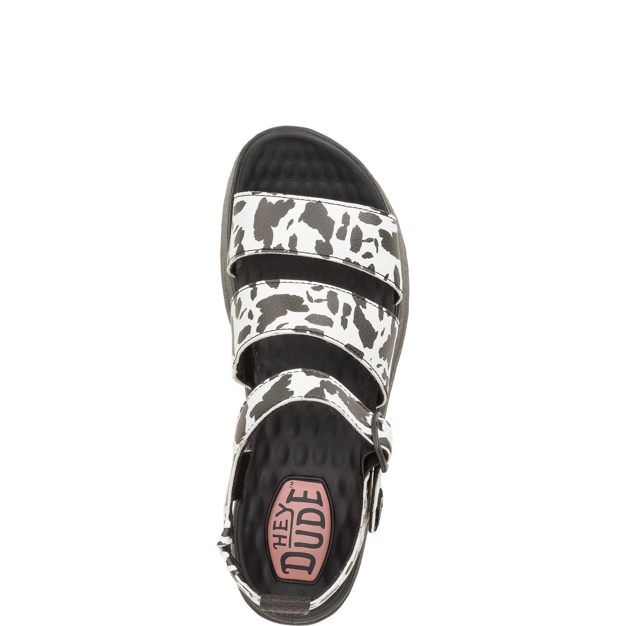 Black - HEYDUDE - Delray Buckle Animal Sandal - 4