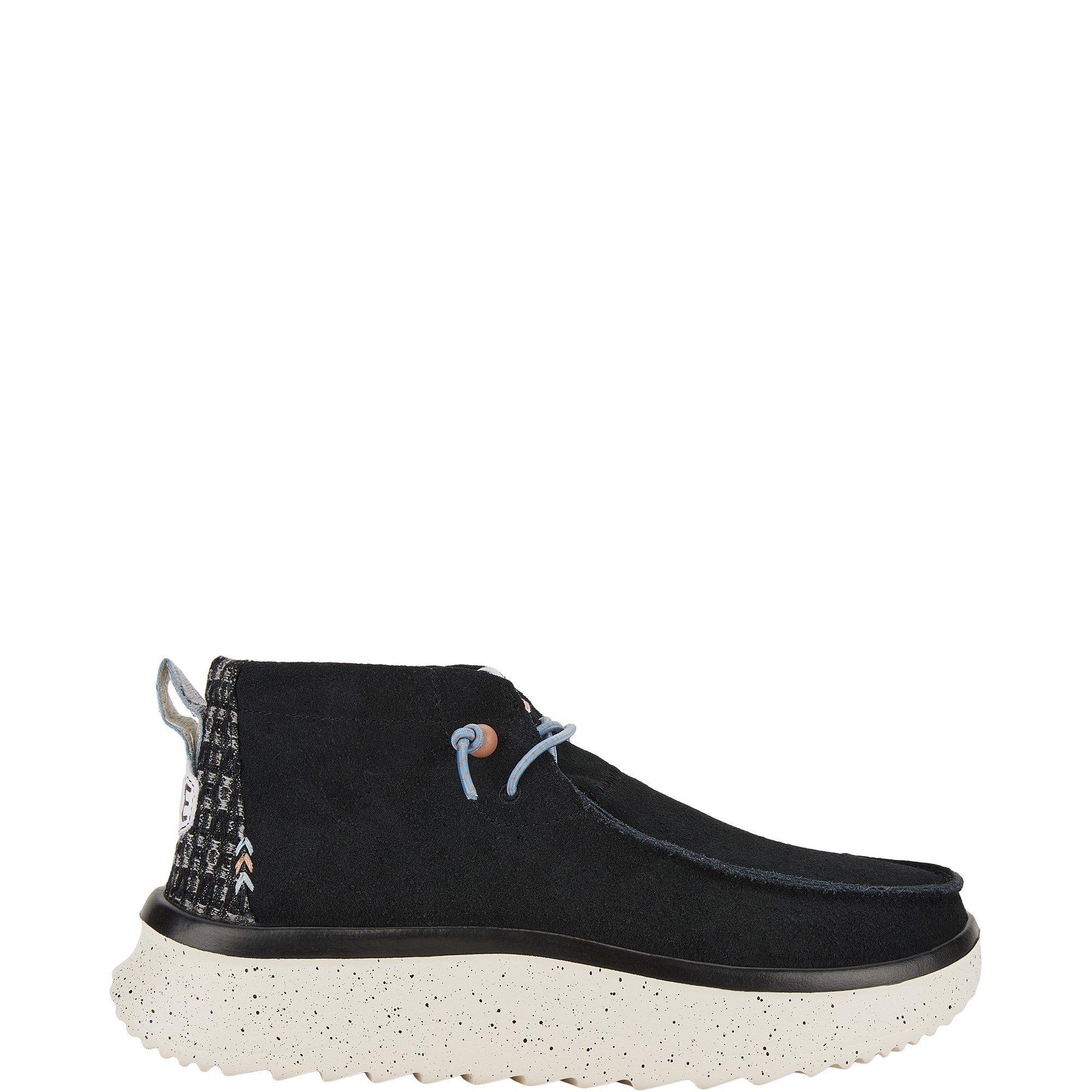 Black - HEYDUDE - Wendy Peak Hi Suede Ankle Boots - 1