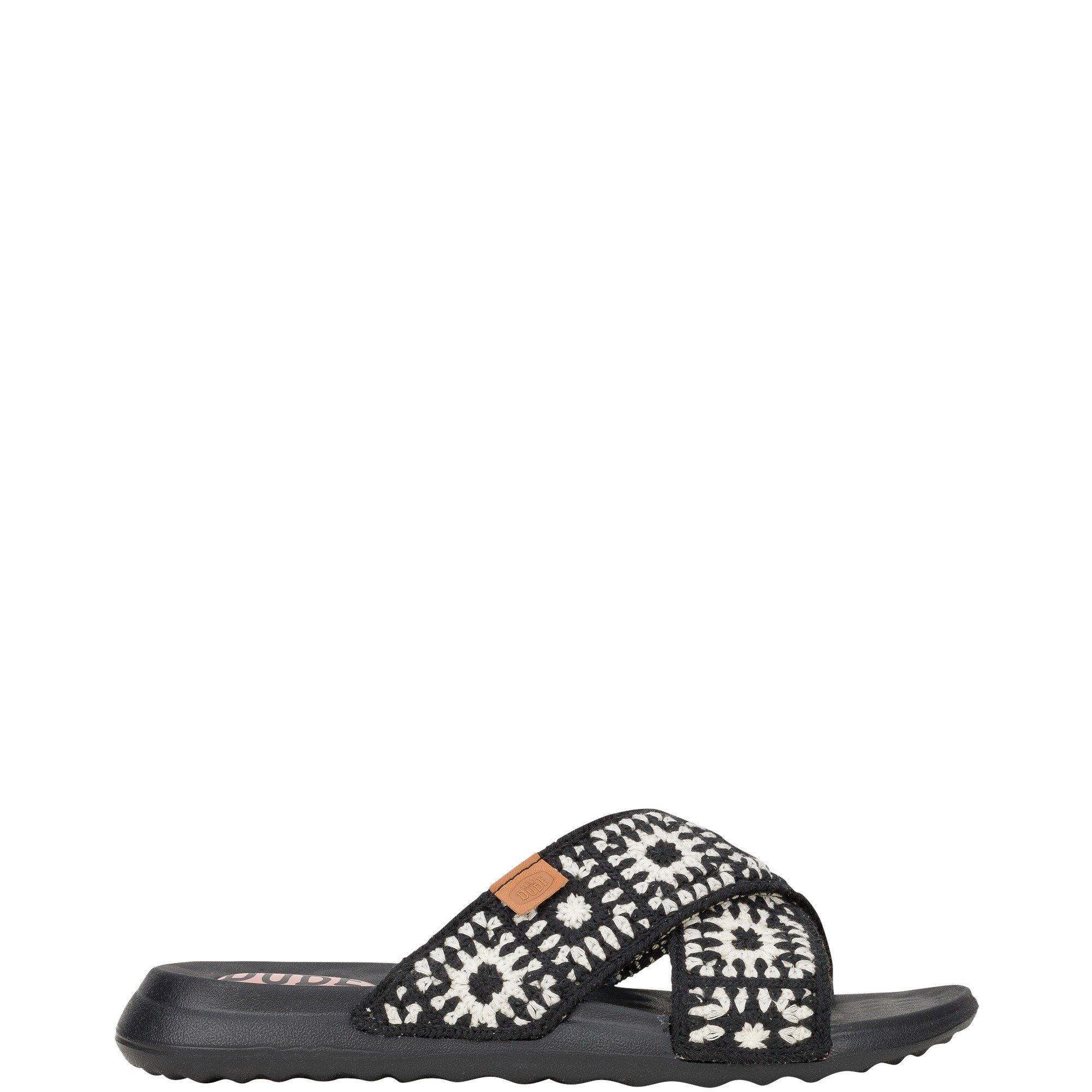 HEYDUDE Christi Slide Cottage Crochet Mule