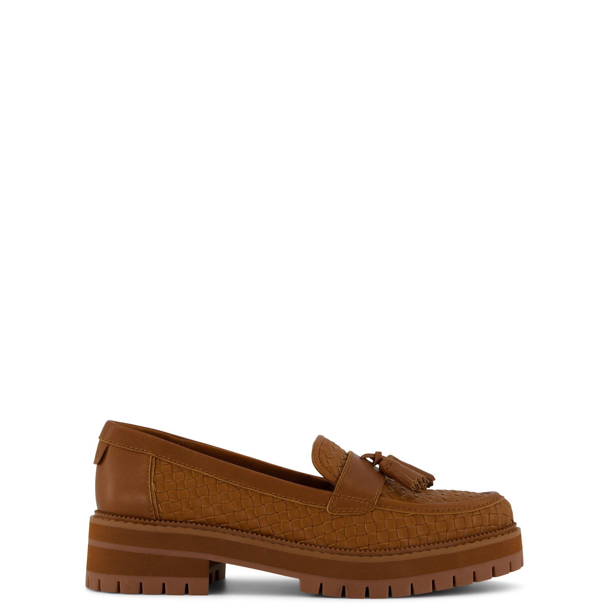 Toms Women's Cara Woven Loafer - Brown - 6 (38.5)