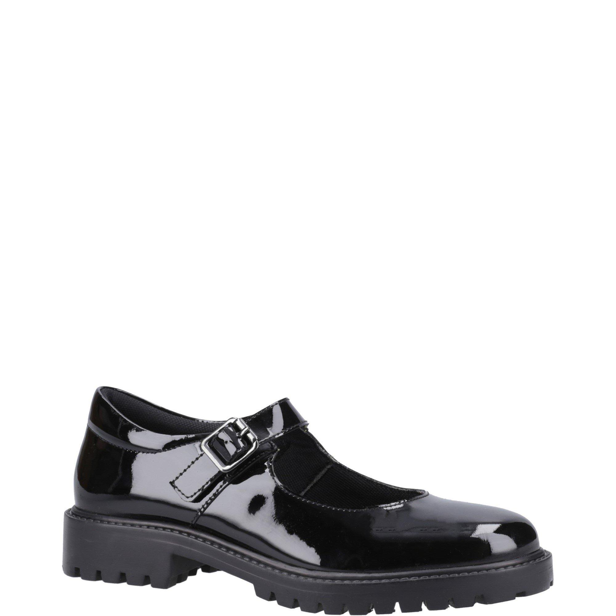 Black - Hush Puppies - Aurora Patent Senior Shoe - 2