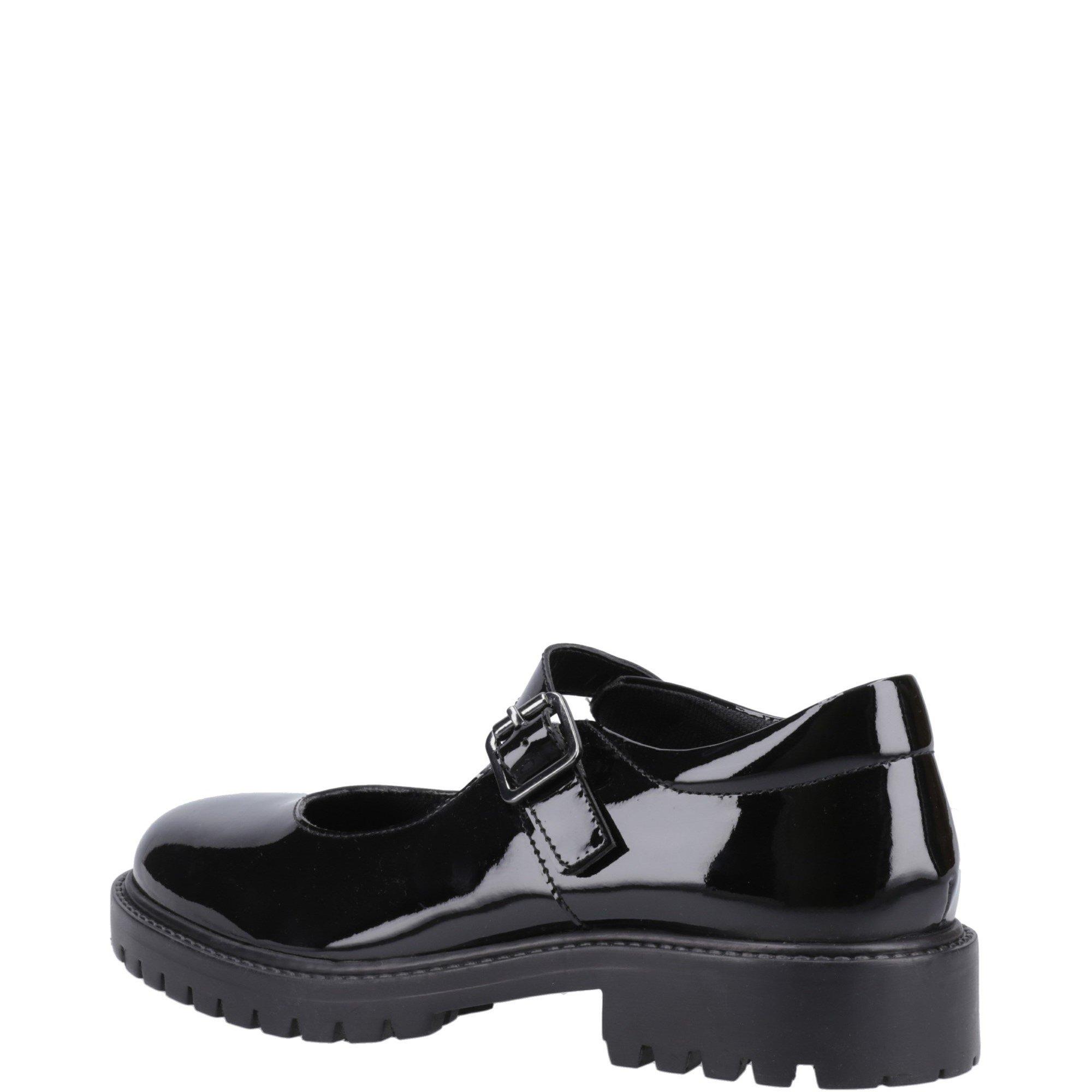 Black - Hush Puppies - Aurora Patent Senior Shoe - 3