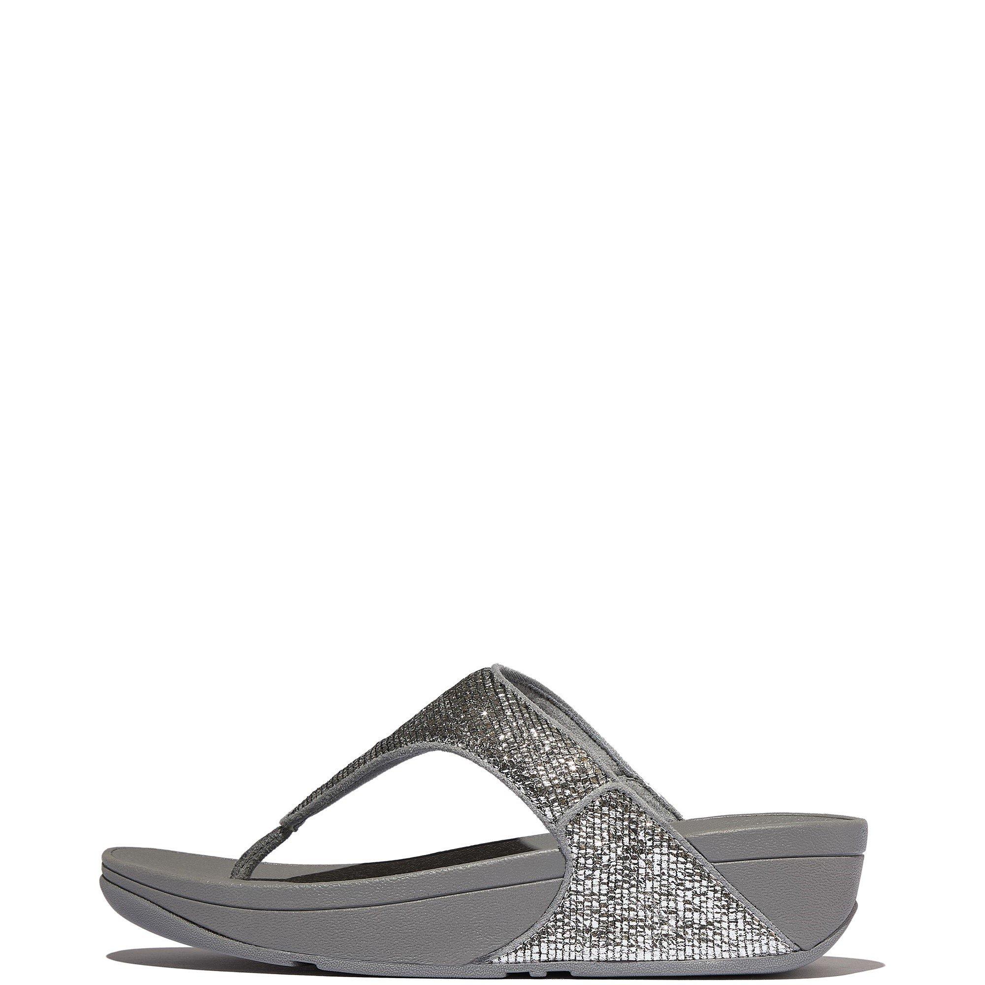 Silver - Fitflop - Lulu Toe-Post Sandals - 1
