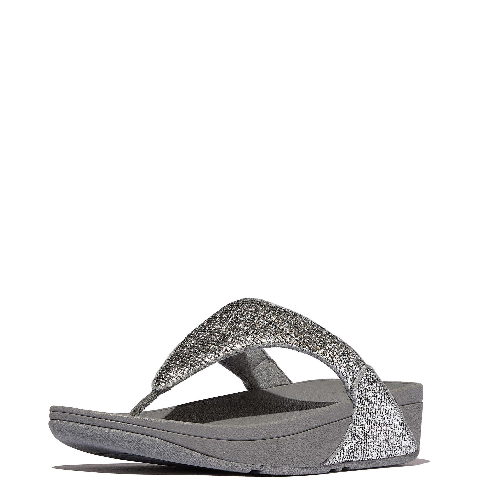 Silver - Fitflop - Lulu Toe-Post Sandals - 2