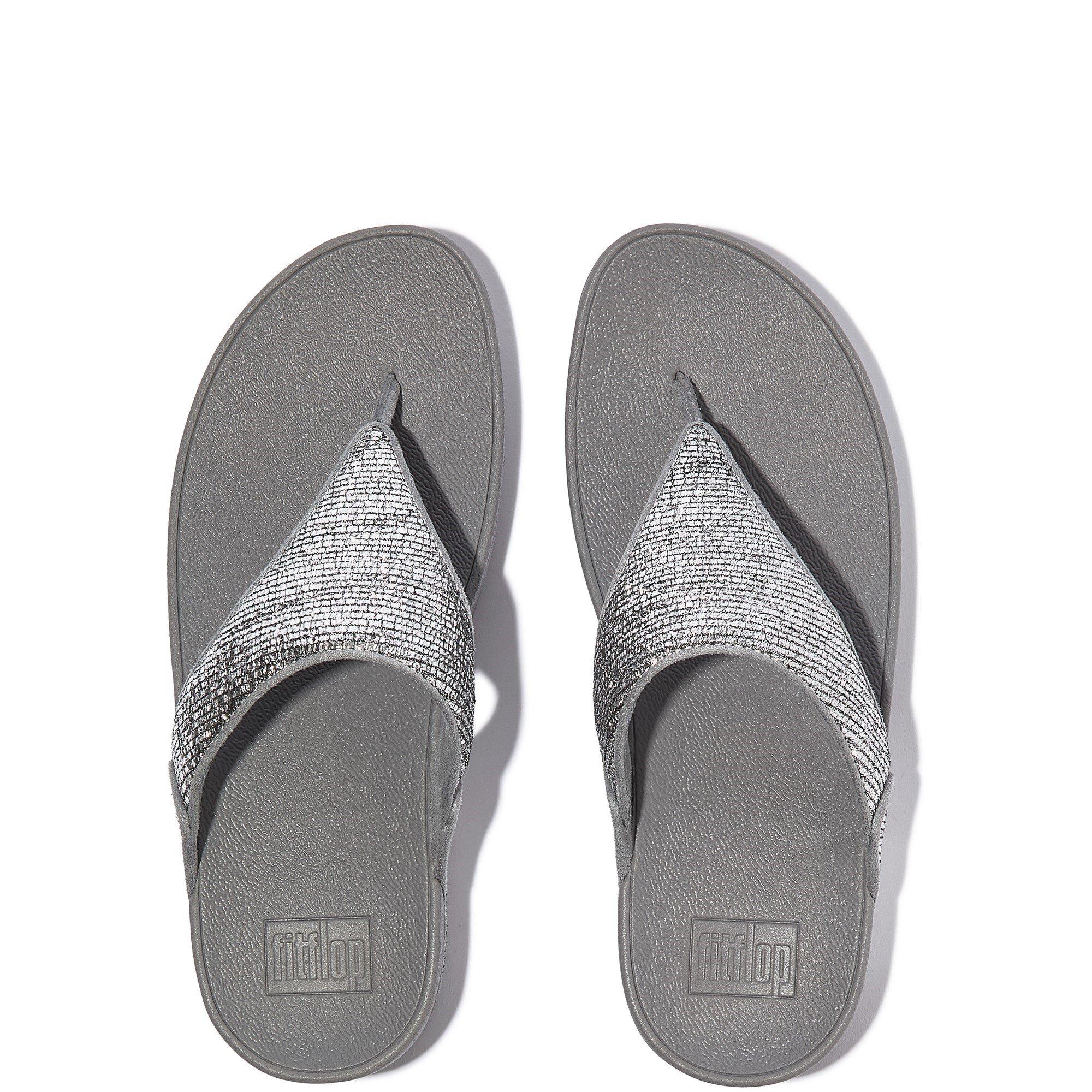 Silver - Fitflop - Lulu Toe-Post Sandals - 3