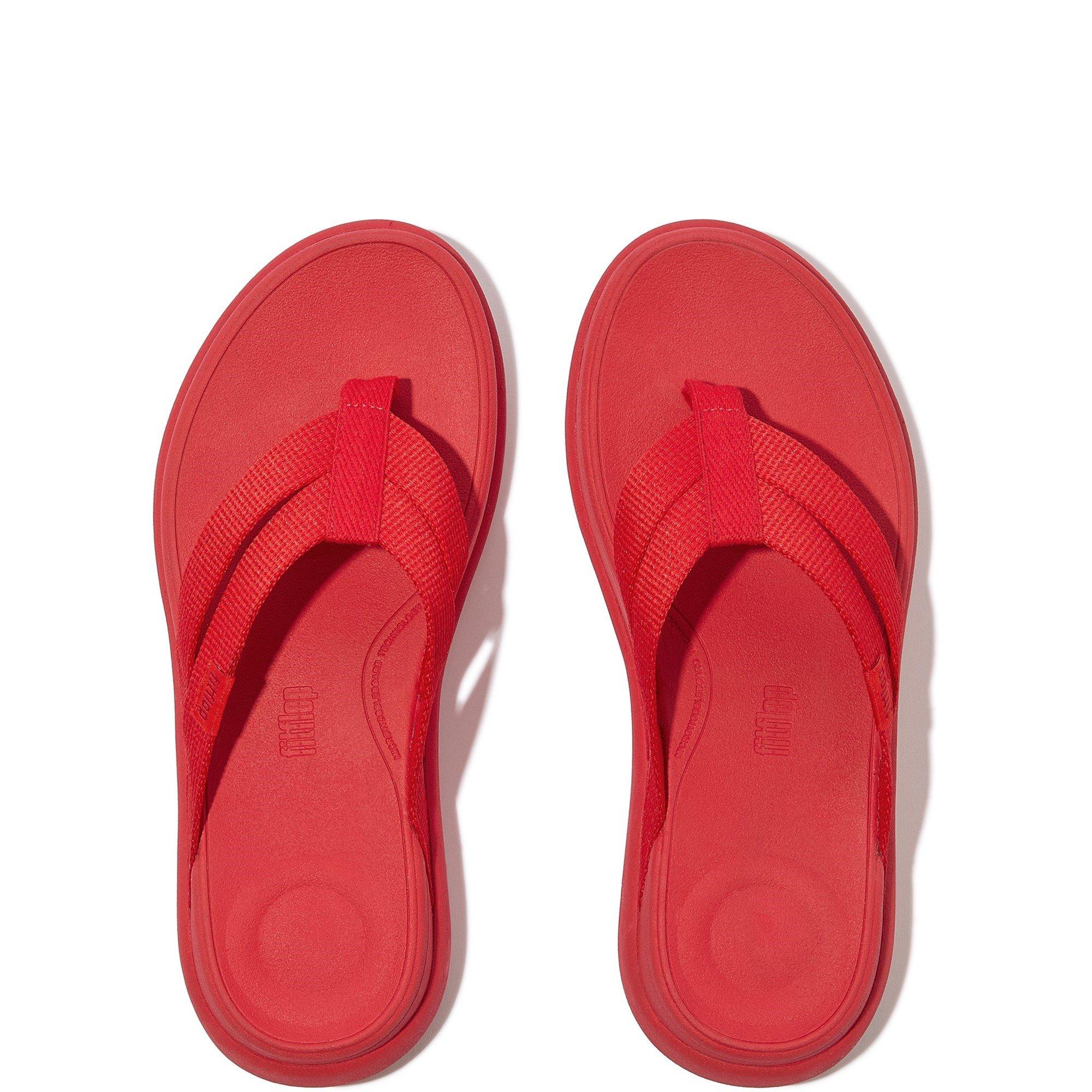 Red - Fitflop - F-Mode Go Flip Flops - 3