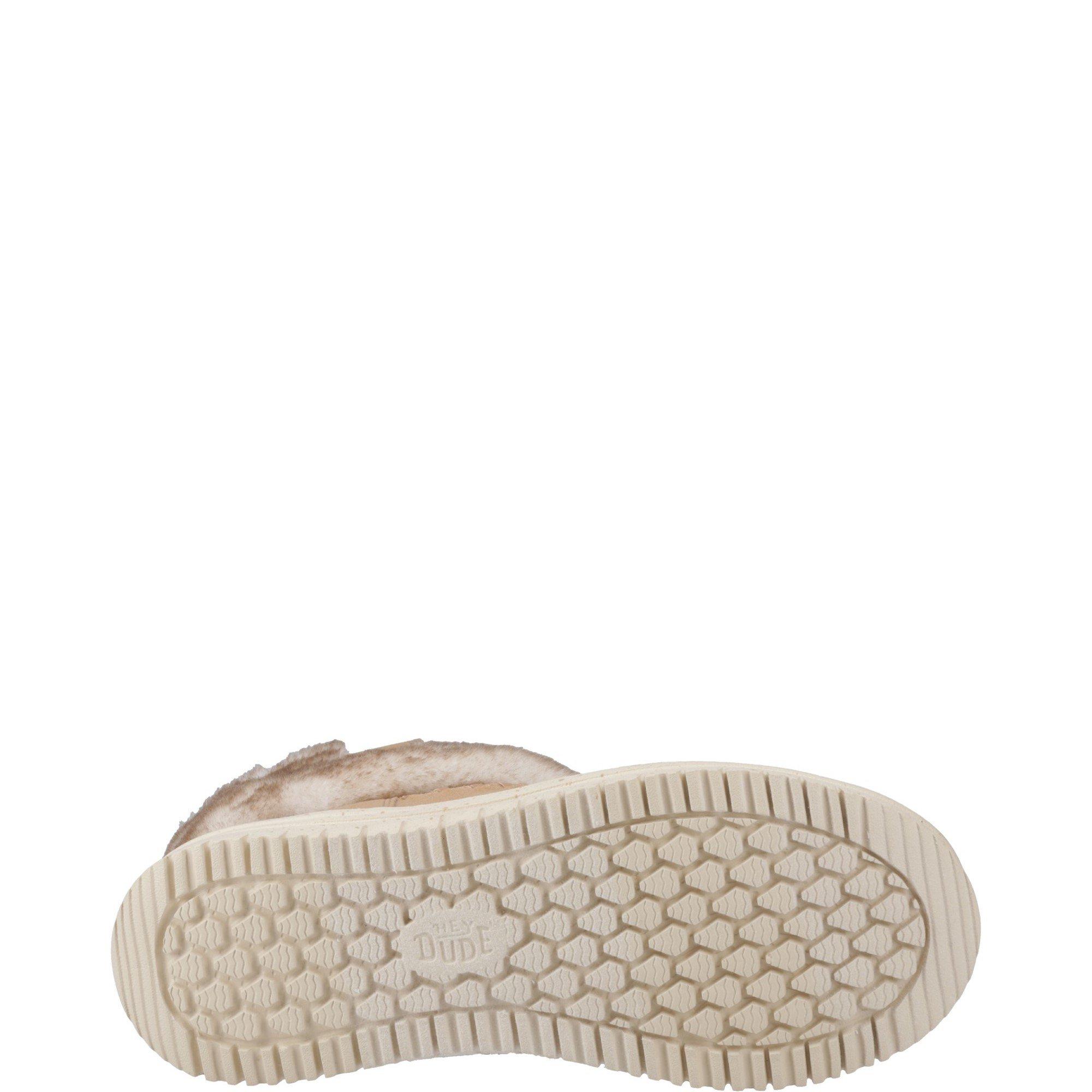 Light Brown - HEYDUDE - Camden Cuff Classic Cozy Boot - 4