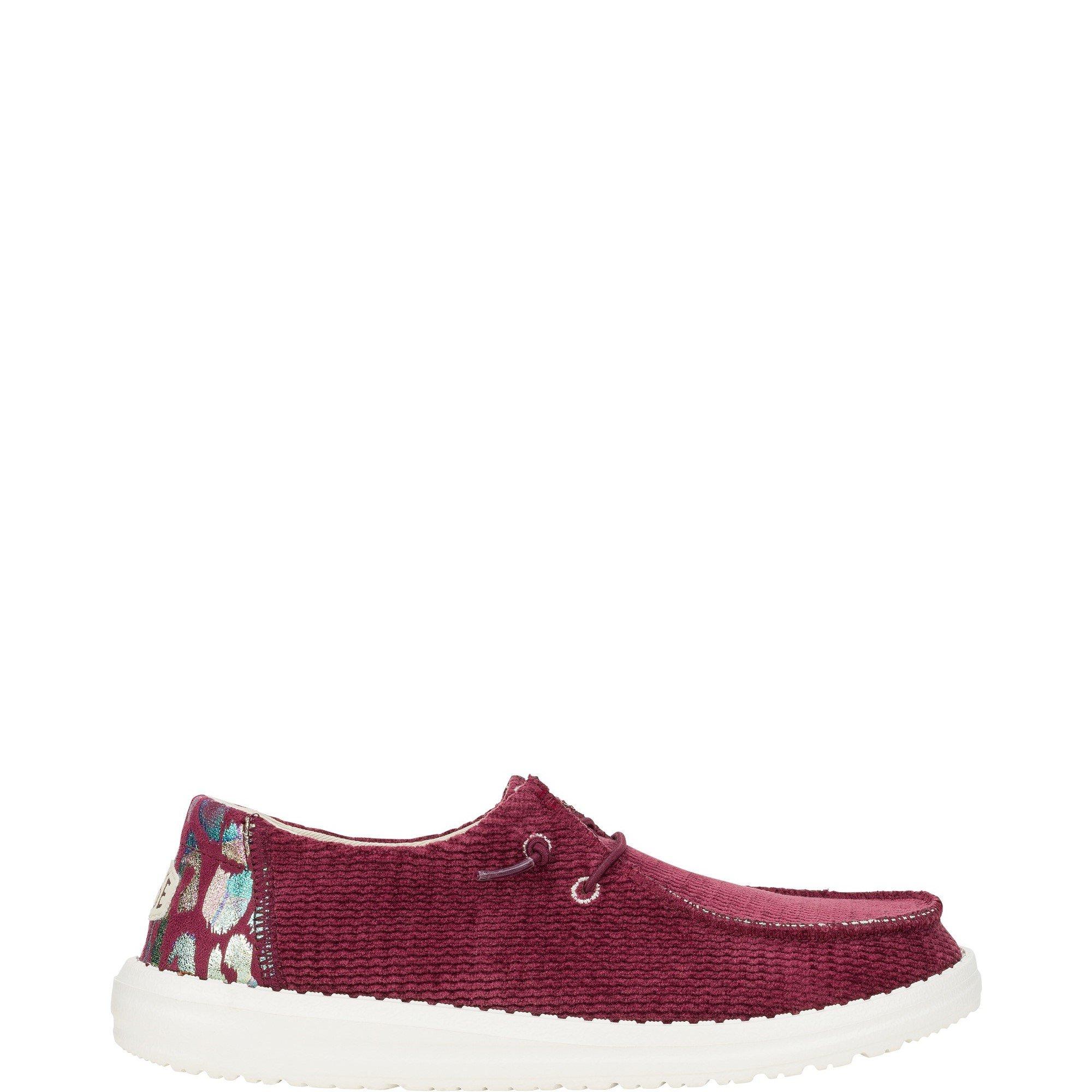 Dark Red - HEYDUDE - Wendy Corduroy Leo Shoes - 1