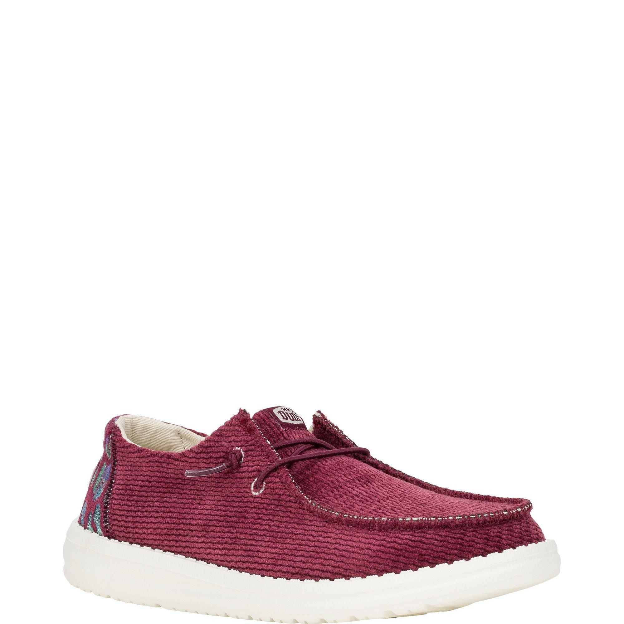 Dark Red - HEYDUDE - Wendy Corduroy Leo Shoes - 2