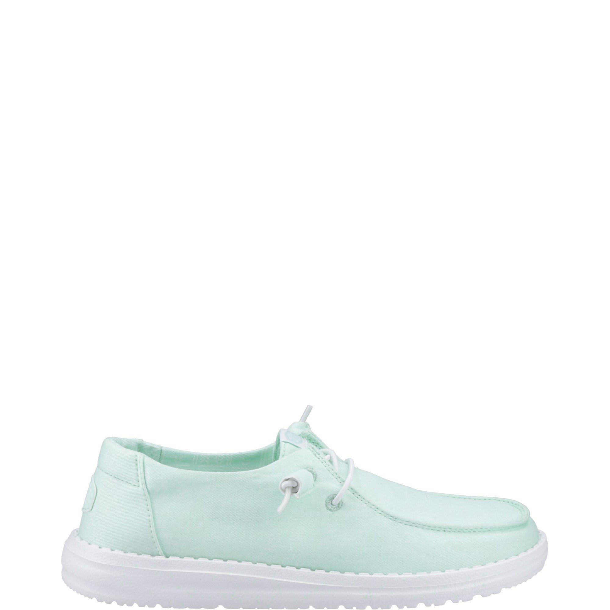 Blue - HEYDUDE - Wendy Canvas Shoe - 1