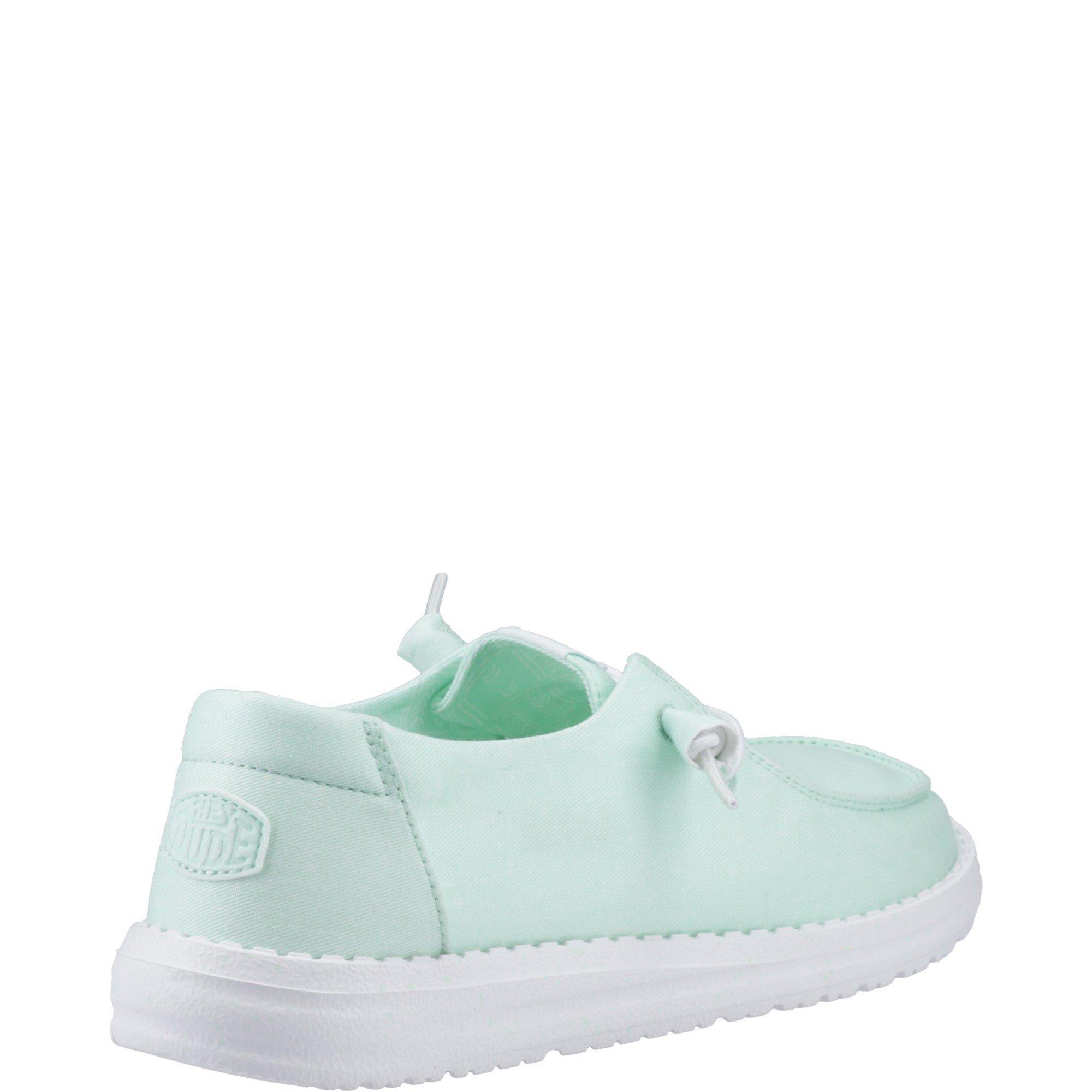 Blue - HEYDUDE - Wendy Canvas Shoe - 3