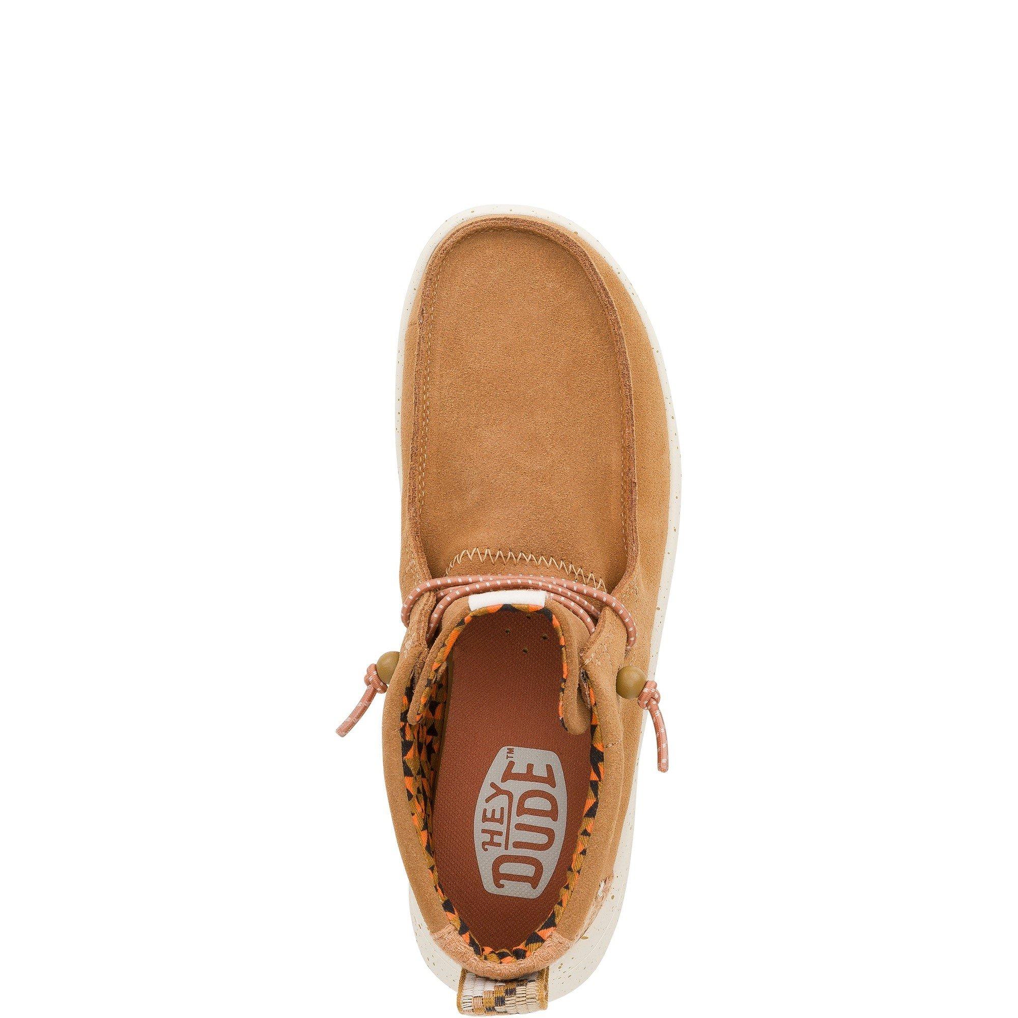 Brown - HEYDUDE - Wendy Peak Hi Suede Ankle Boots - 4