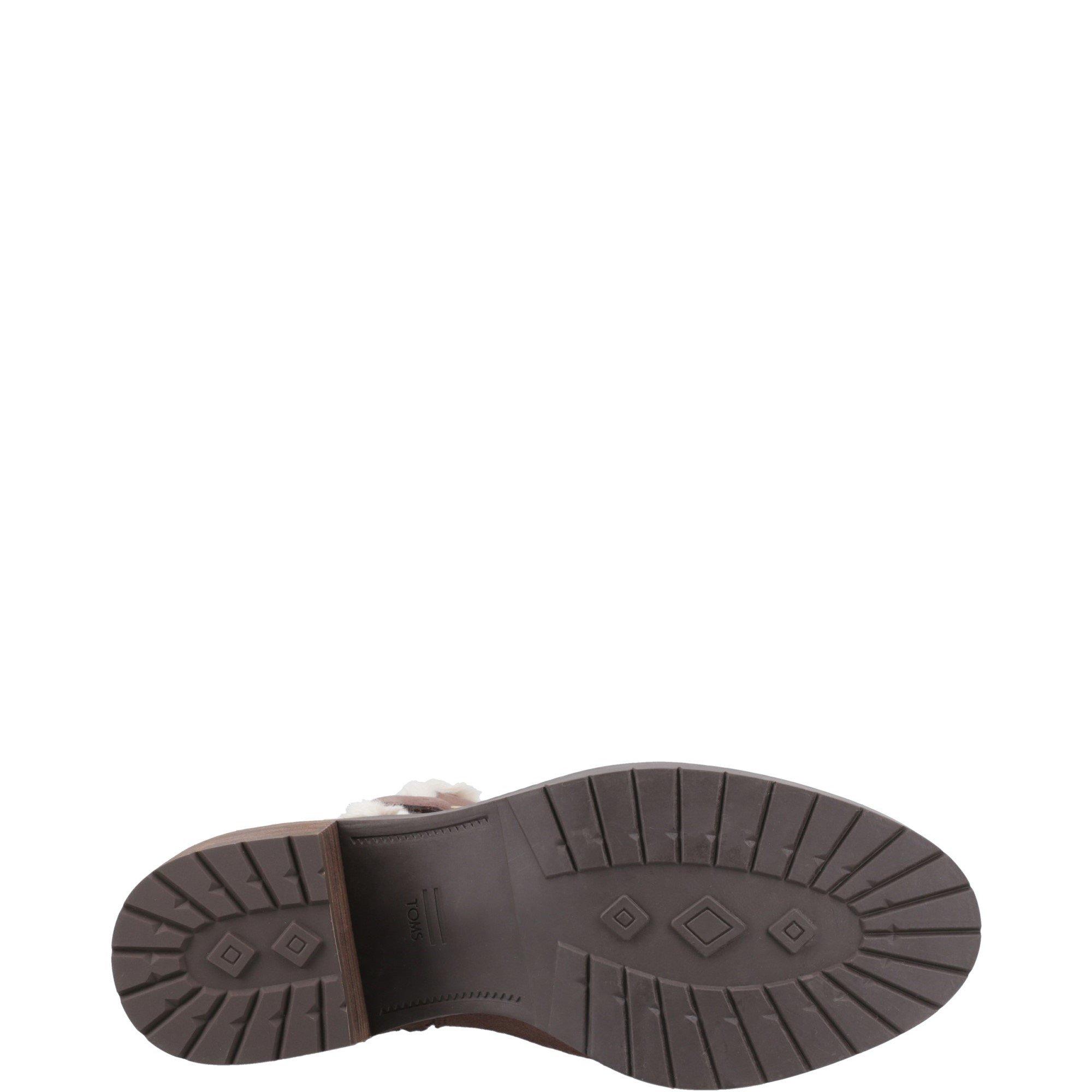 Brown - Toms - Hailey Buckle Ankle Boot - 4