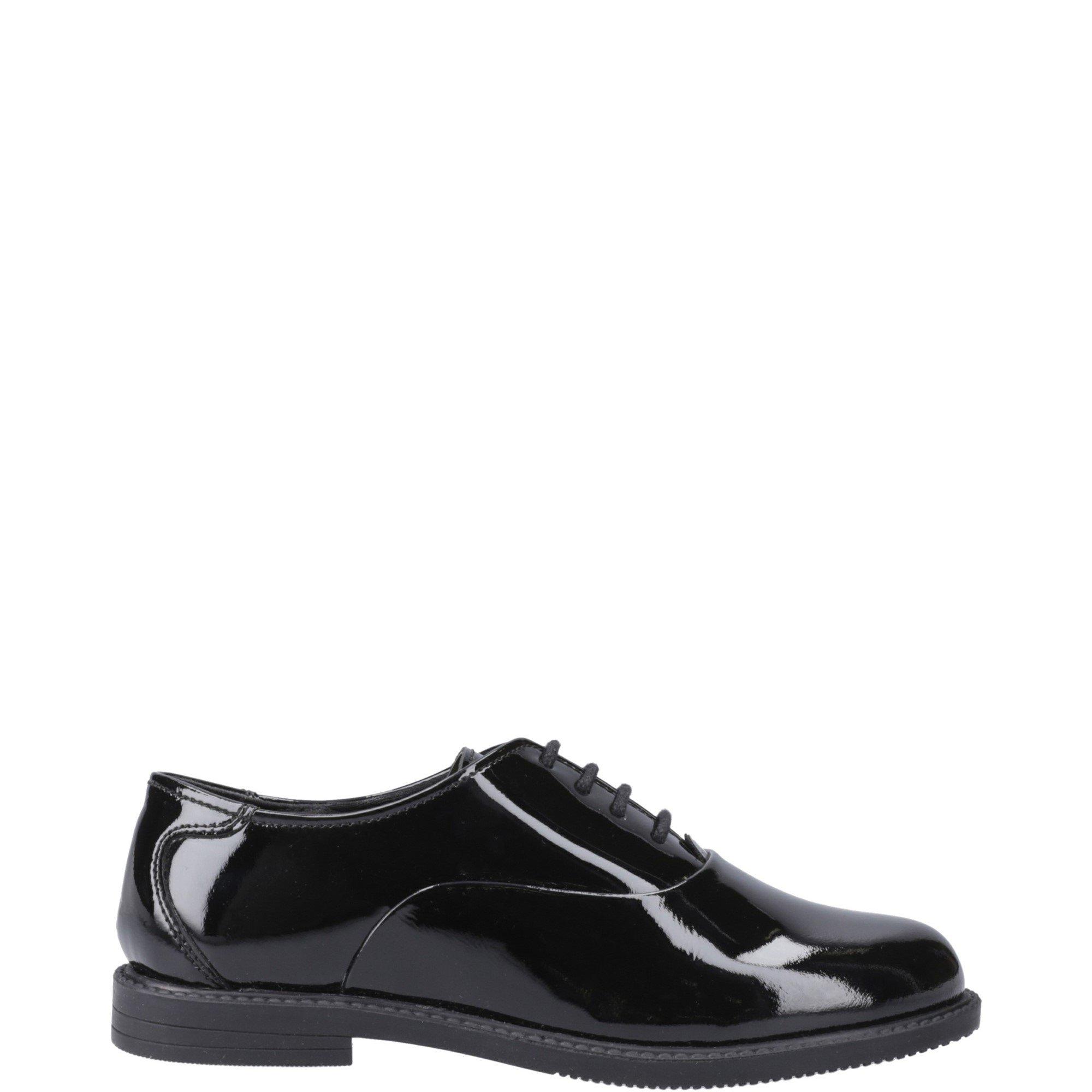 Hush Puppies Girls Nellie Patent Shoe - Black - 3 (36)