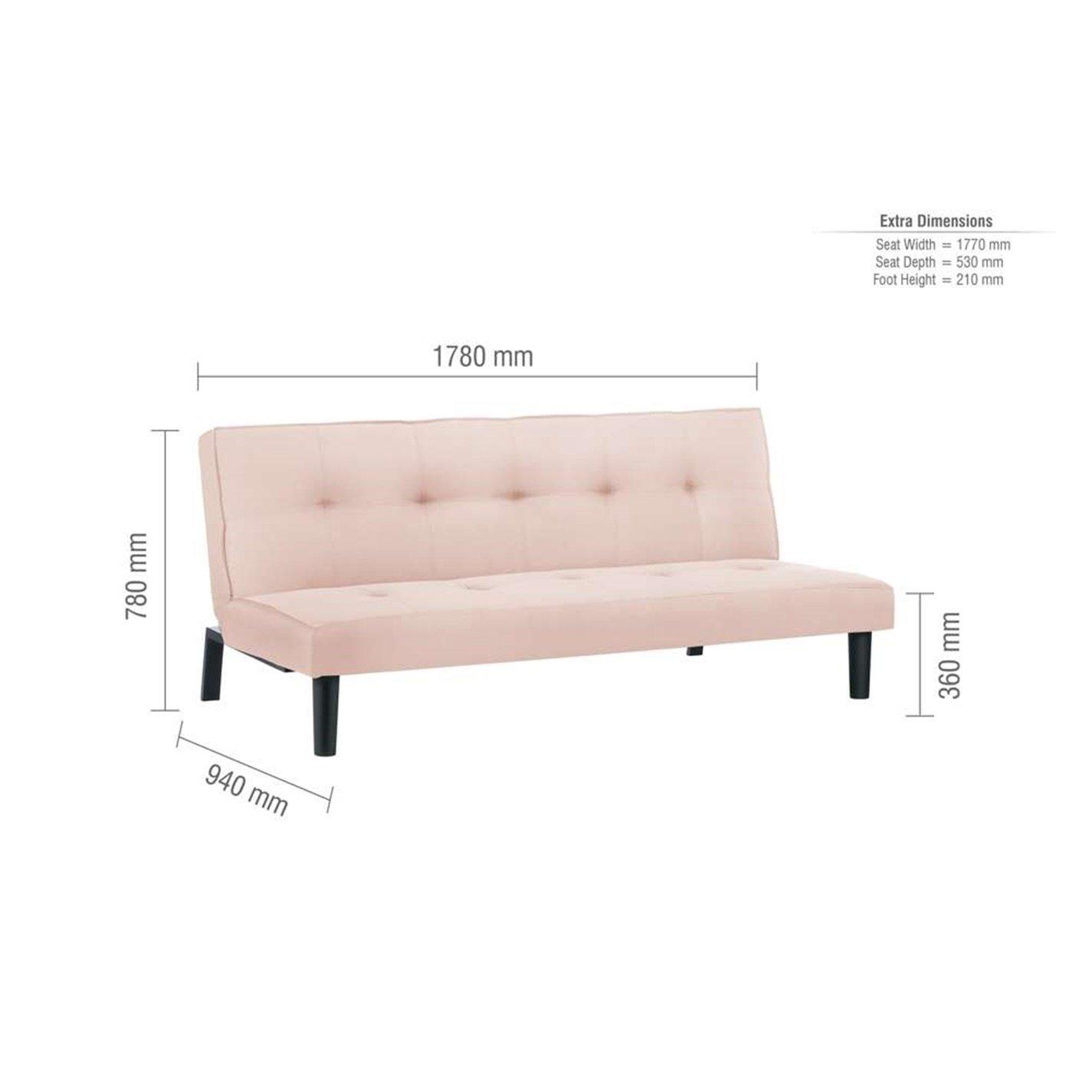 Blush Pink - Birlea - Aurora Sofa Bed - 15
