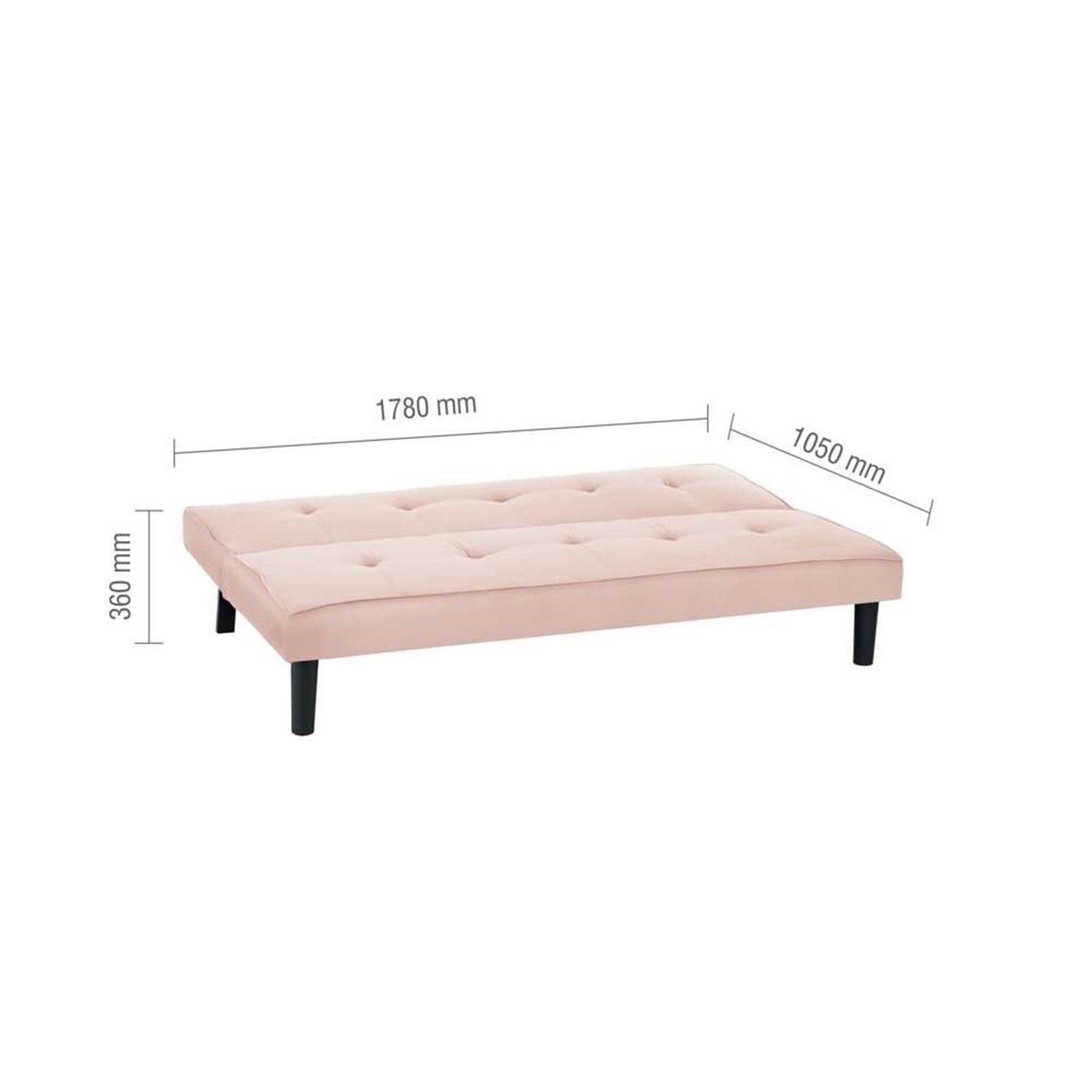 Blush Pink - Birlea - Aurora Sofa Bed - 16