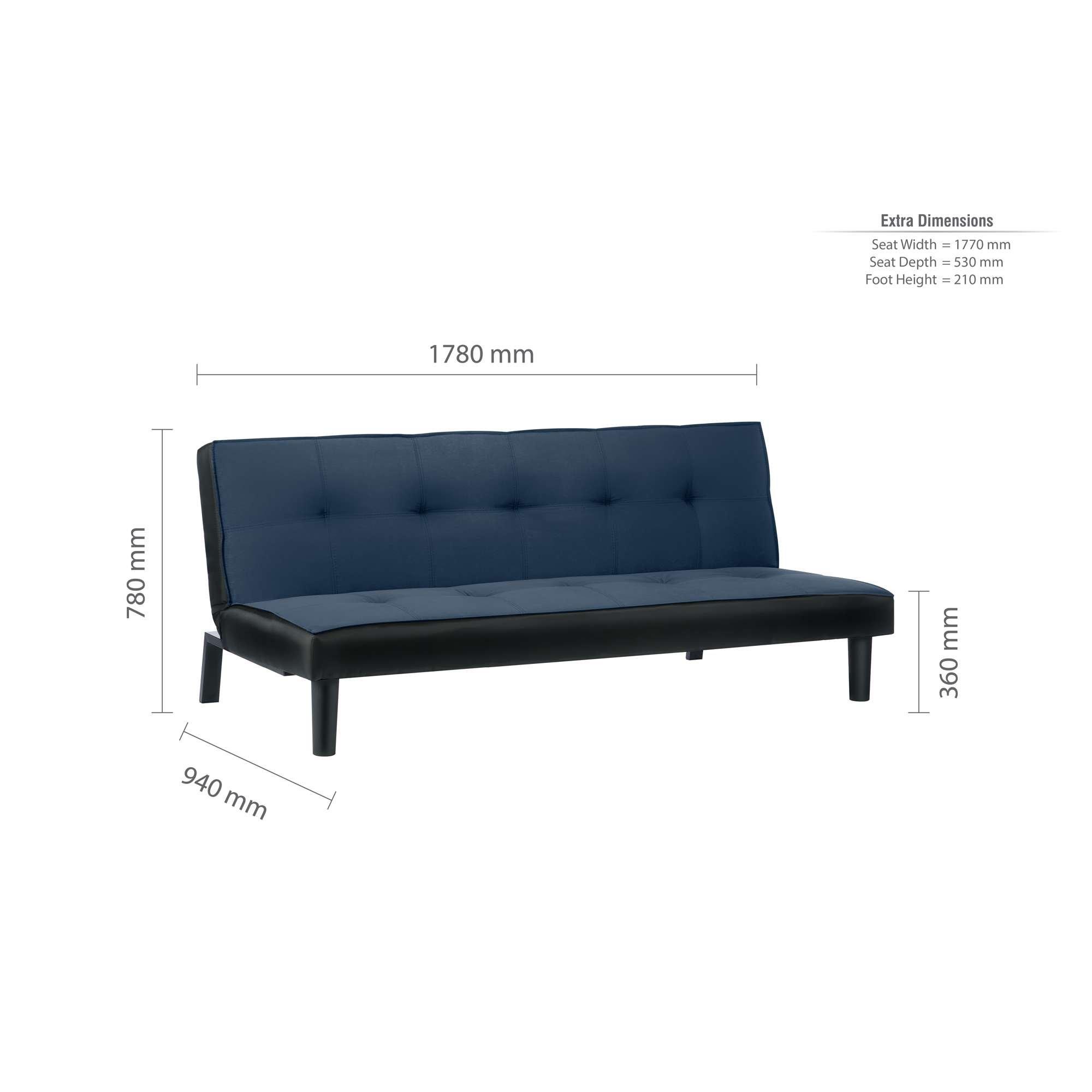 Midnight Blue - Birlea - Aurora Sofa Bed - 13