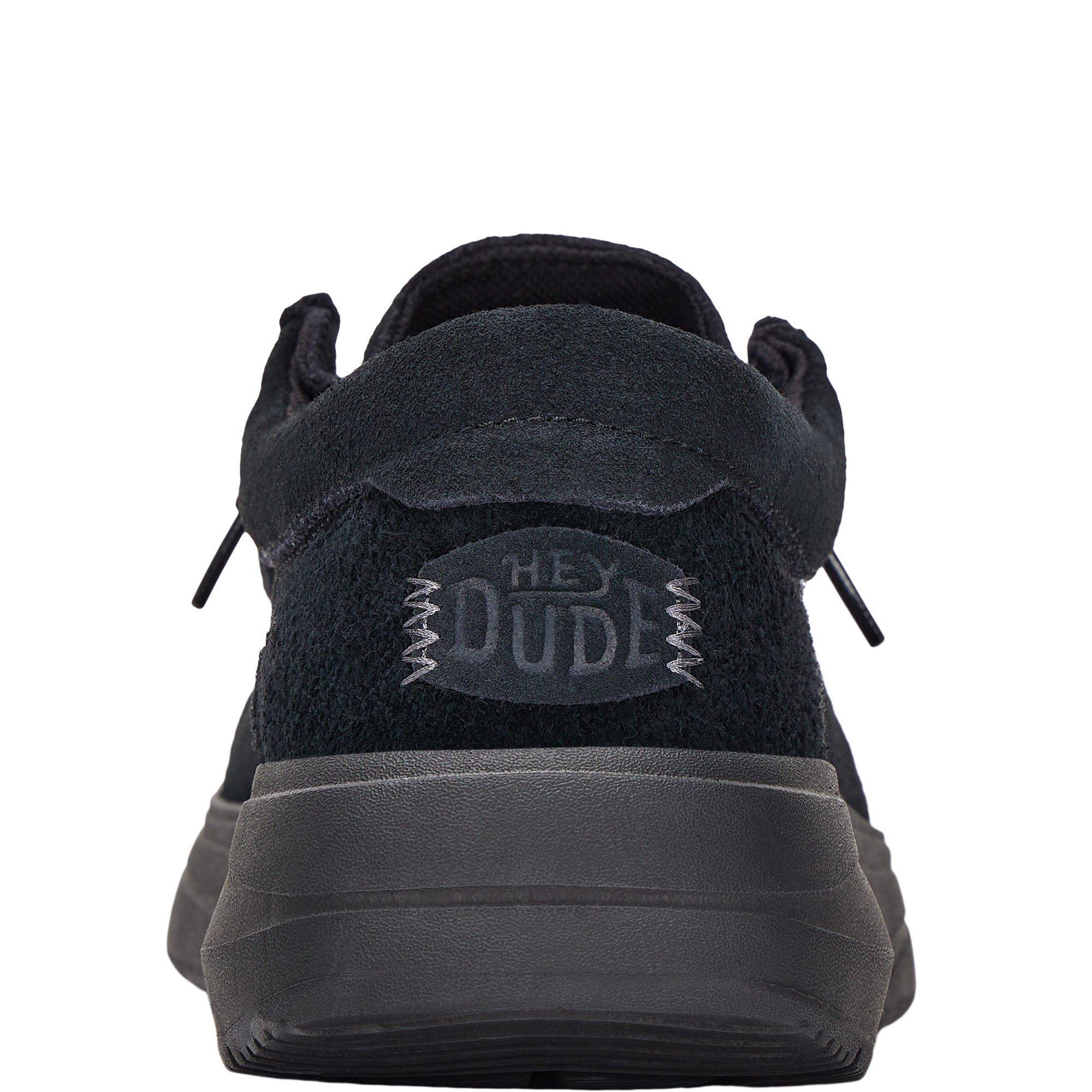Black - HEYDUDE - Wally X Suede Shoes - 3