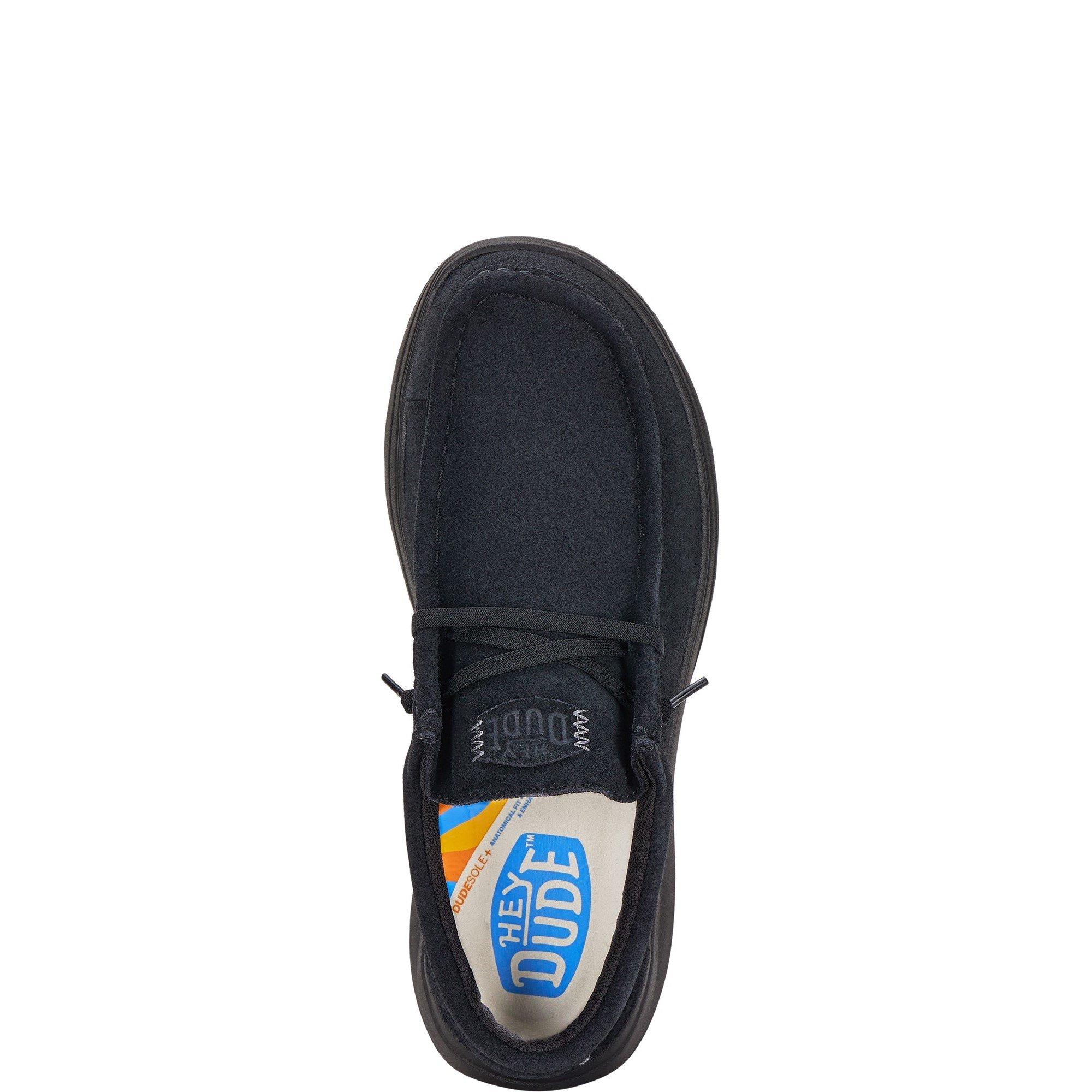 Black - HEYDUDE - Wally X Suede Shoes - 4