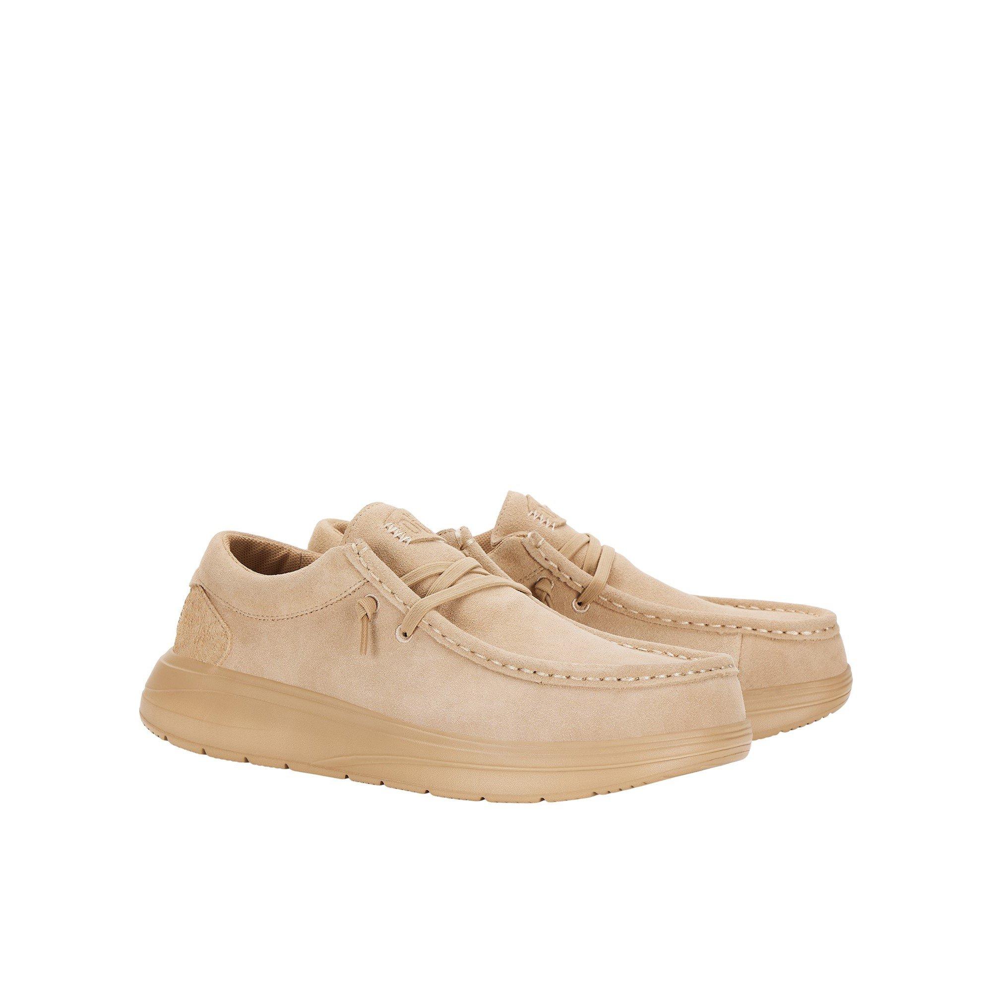 Tan - HEYDUDE - Wally X Suede Shoes - 2