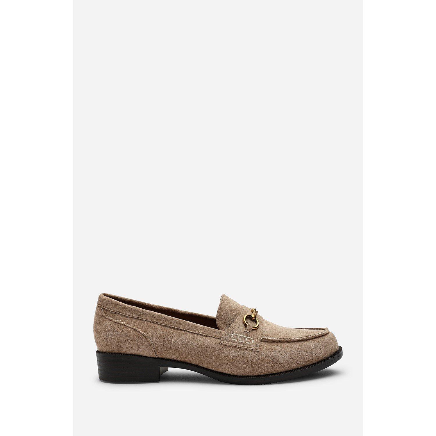 Camel - Wheres That From - Maelynn Round Toe Single Metal Bar Loafers - 3