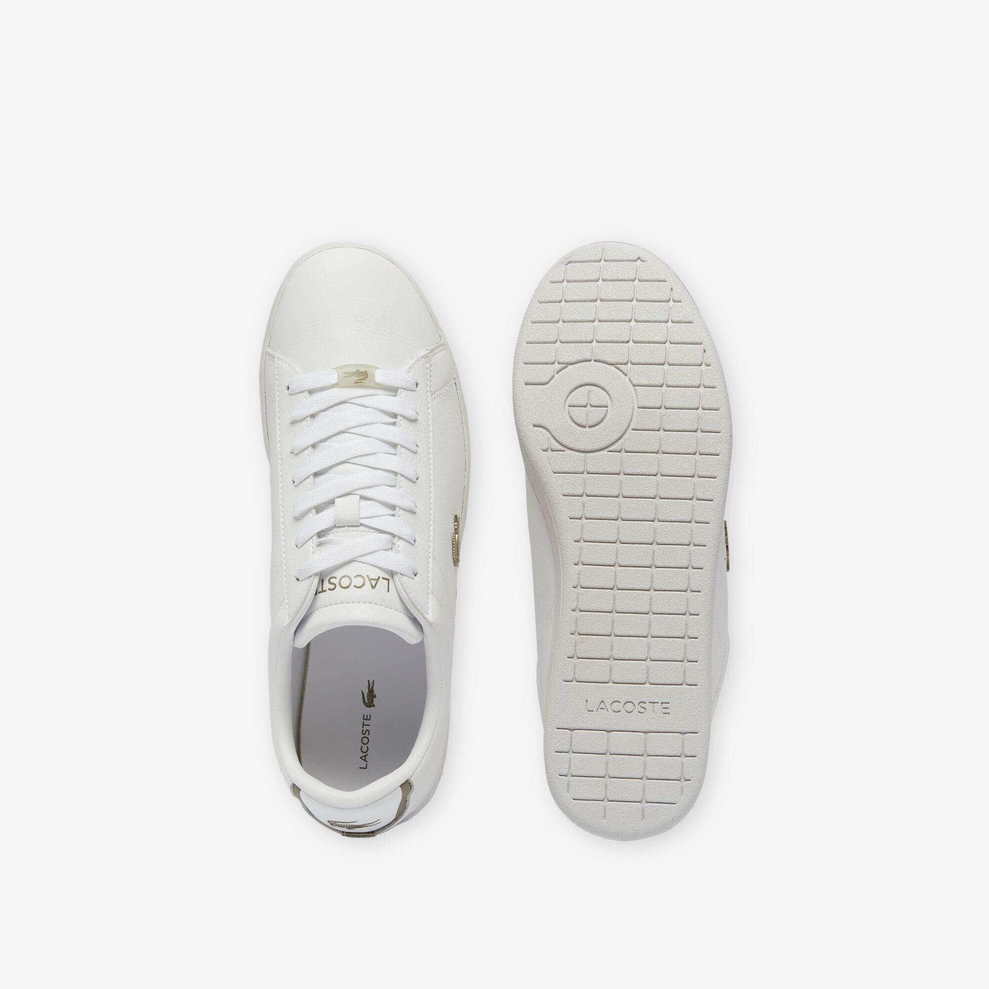 White - Lacoste - Carnaby Evo Leather Court Trainers - 6