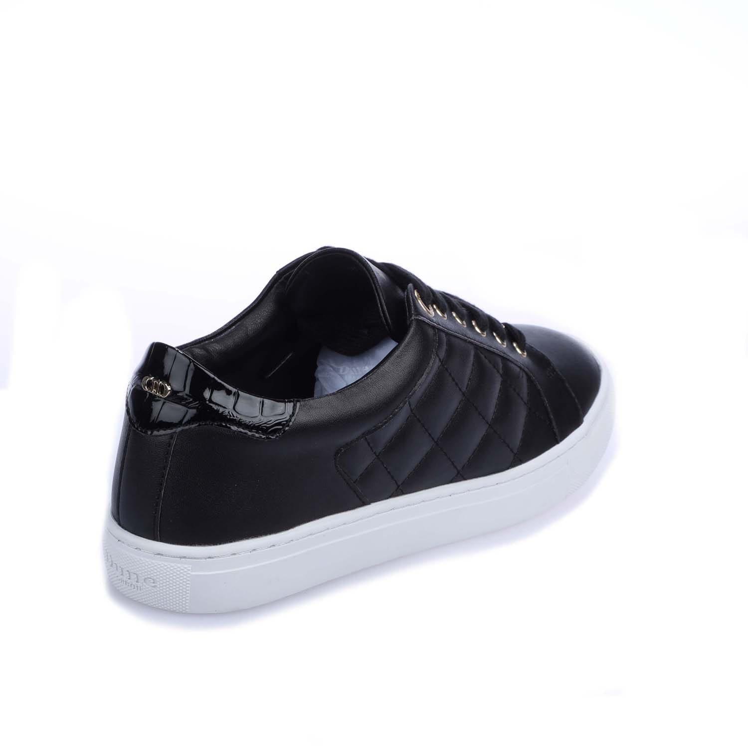 Black - Dune London - Ellenar Quilted Trainers - 3