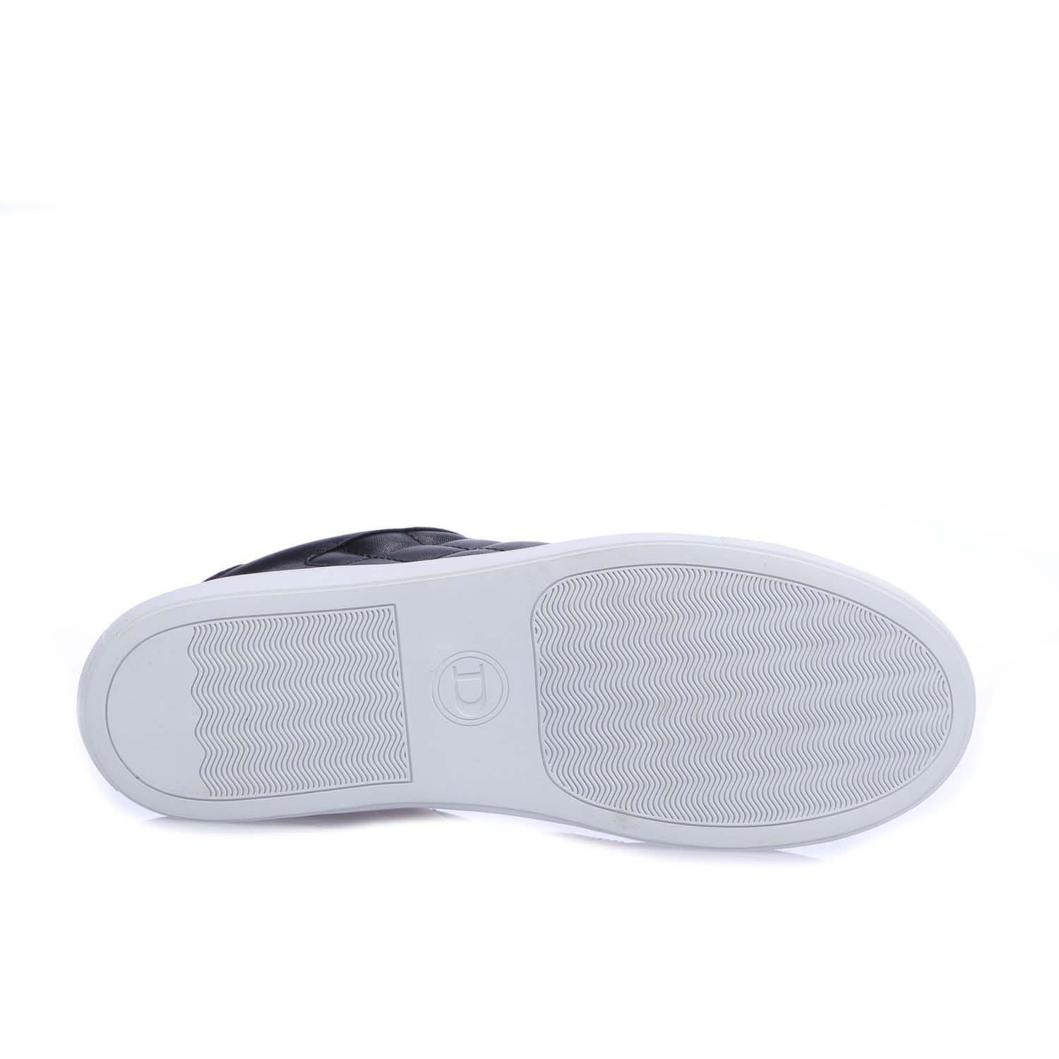 Black - Dune London - Ellenar Quilted Trainers - 4