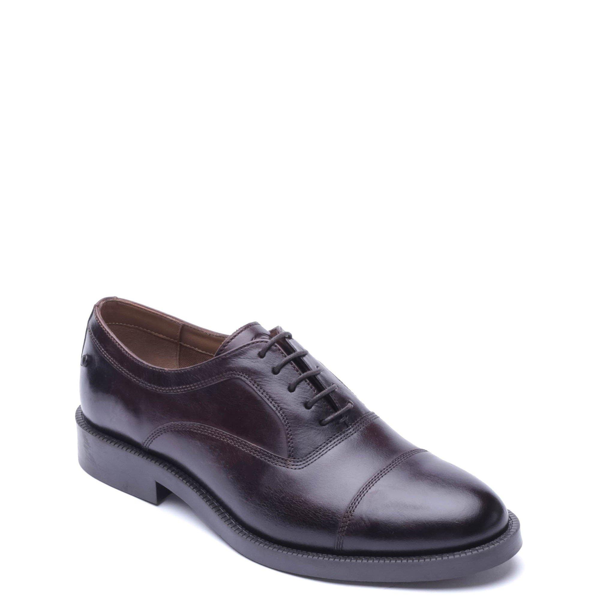 Brown - Base London - ROMA TOE CAP SHOE - 2