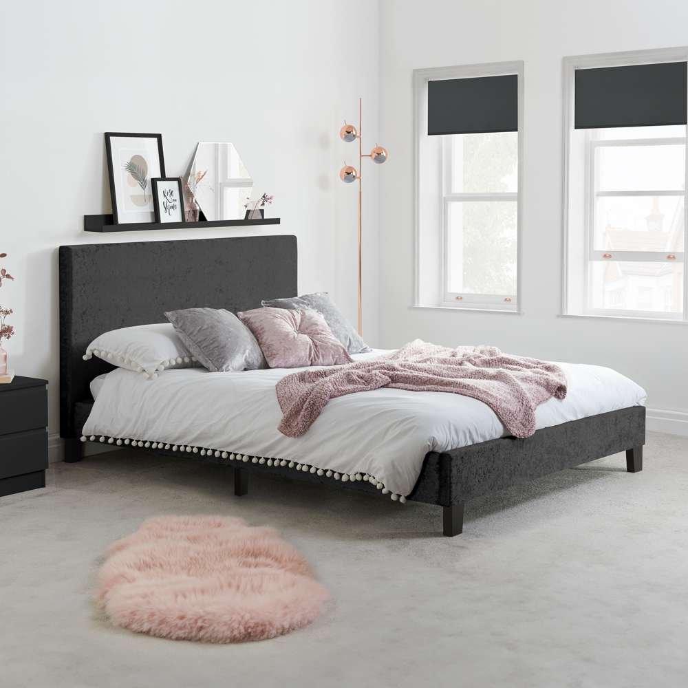Birlea  Berlin Fabric Bed - Black - King