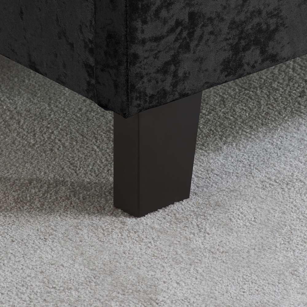 Black - Birlea - Berlin Fabric Bed - 5