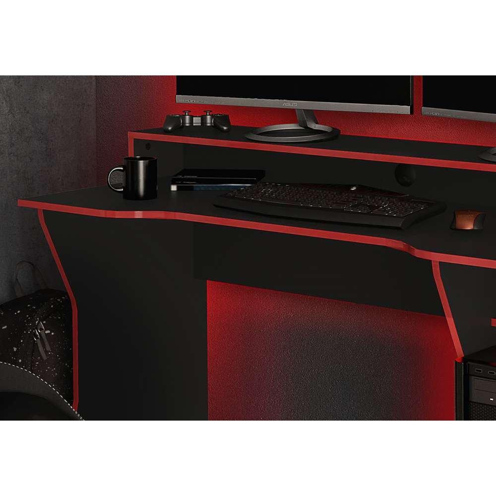 Red - Birlea - Enzo Gaming/Computer Desk - 3