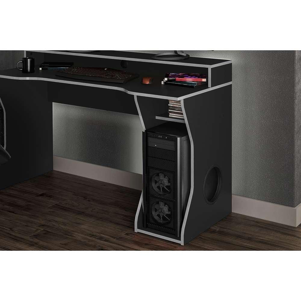 Silver - Birlea - Enzo Gaming/Computer Desk - 2