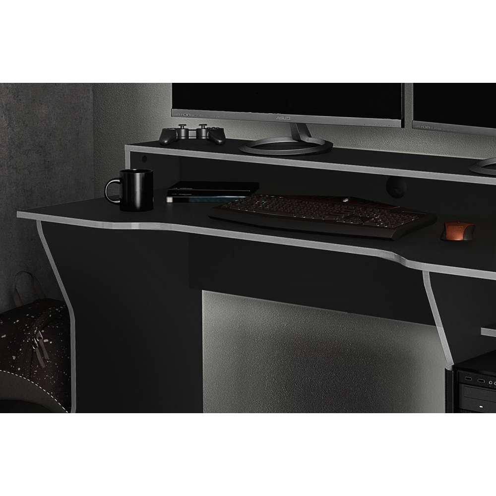 Silver - Birlea - Enzo Gaming/Computer Desk - 3