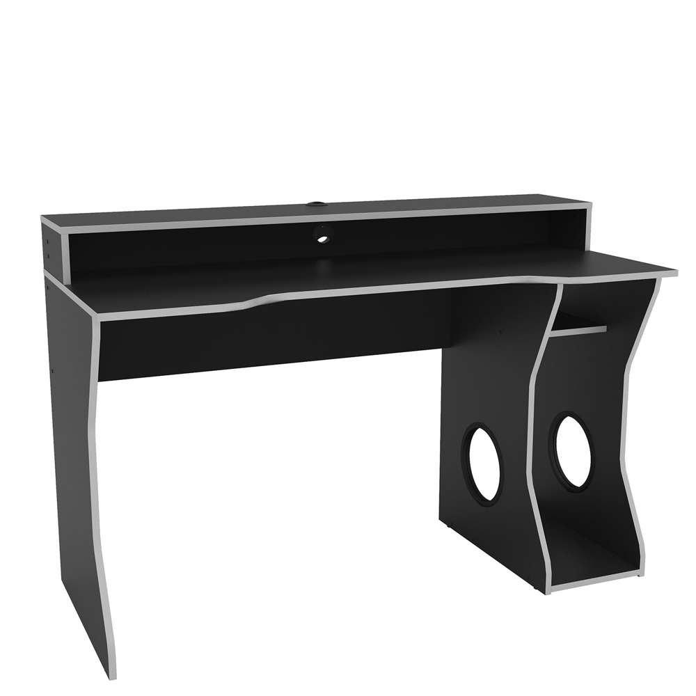 Silver - Birlea - Enzo Gaming/Computer Desk - 4