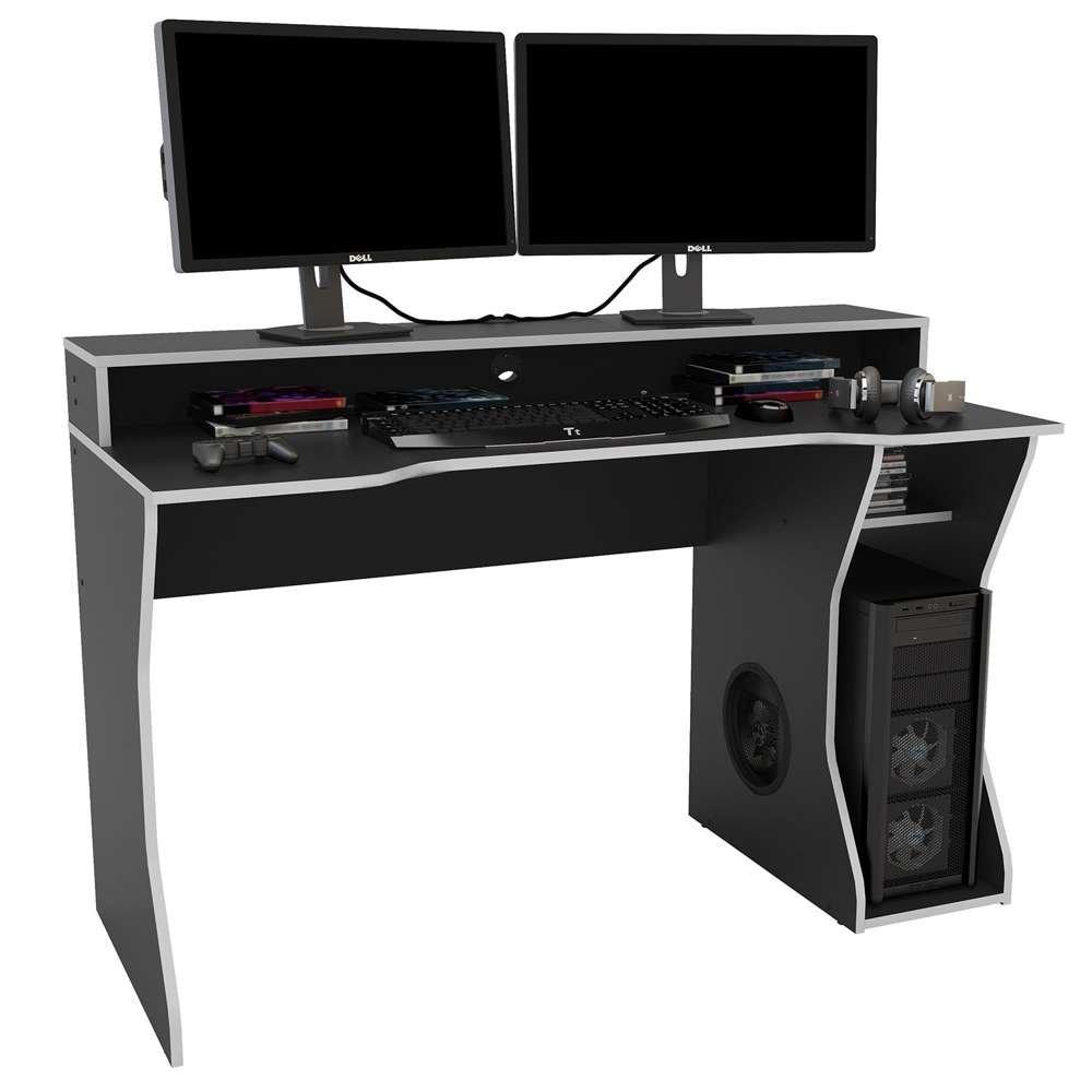 Silver - Birlea - Enzo Gaming/Computer Desk - 5