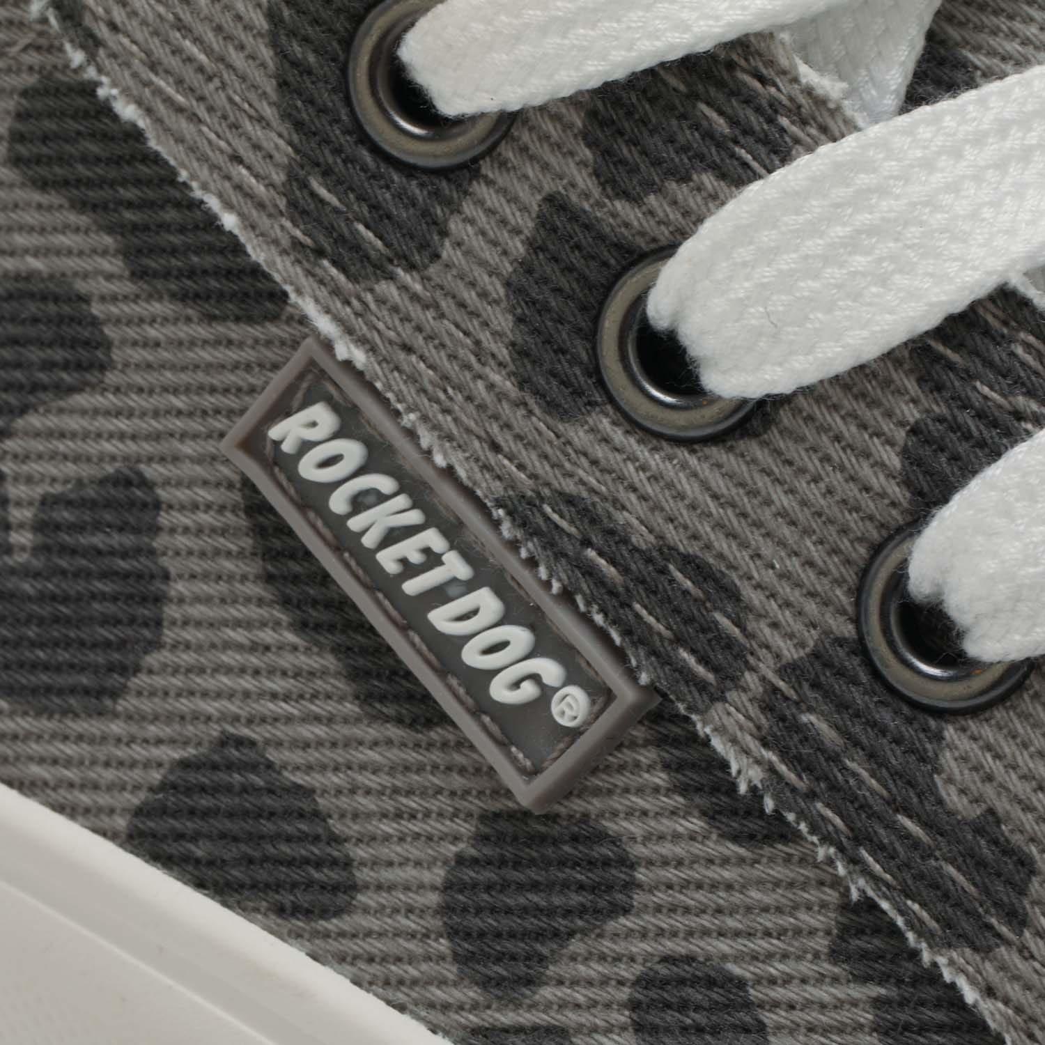 Grey - Rocket Dog - Jazzin Plus Leopard Platform Trainers - 5