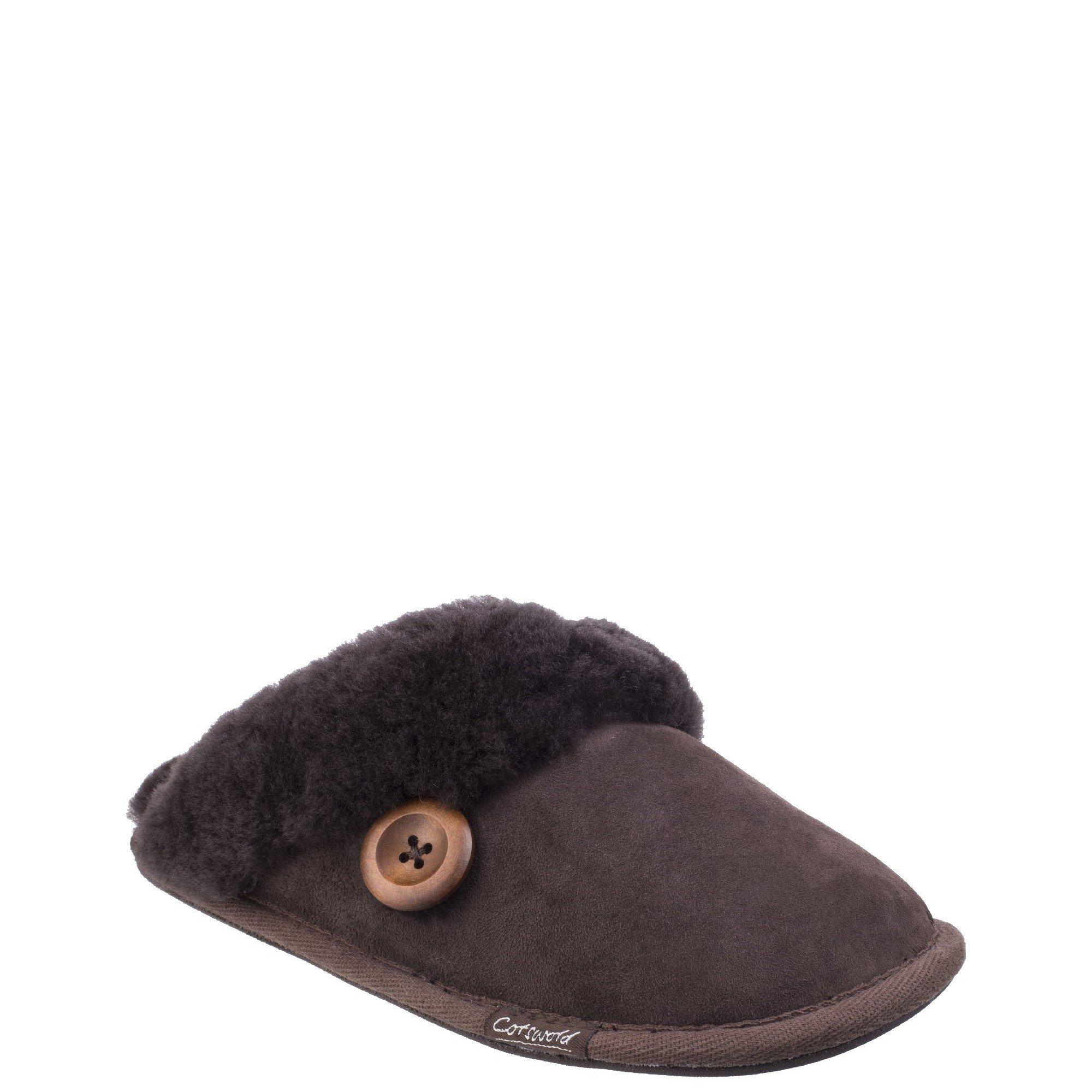 Chocolate - Cotswold - Lechlade Sheepskin Mule Slipper - 2