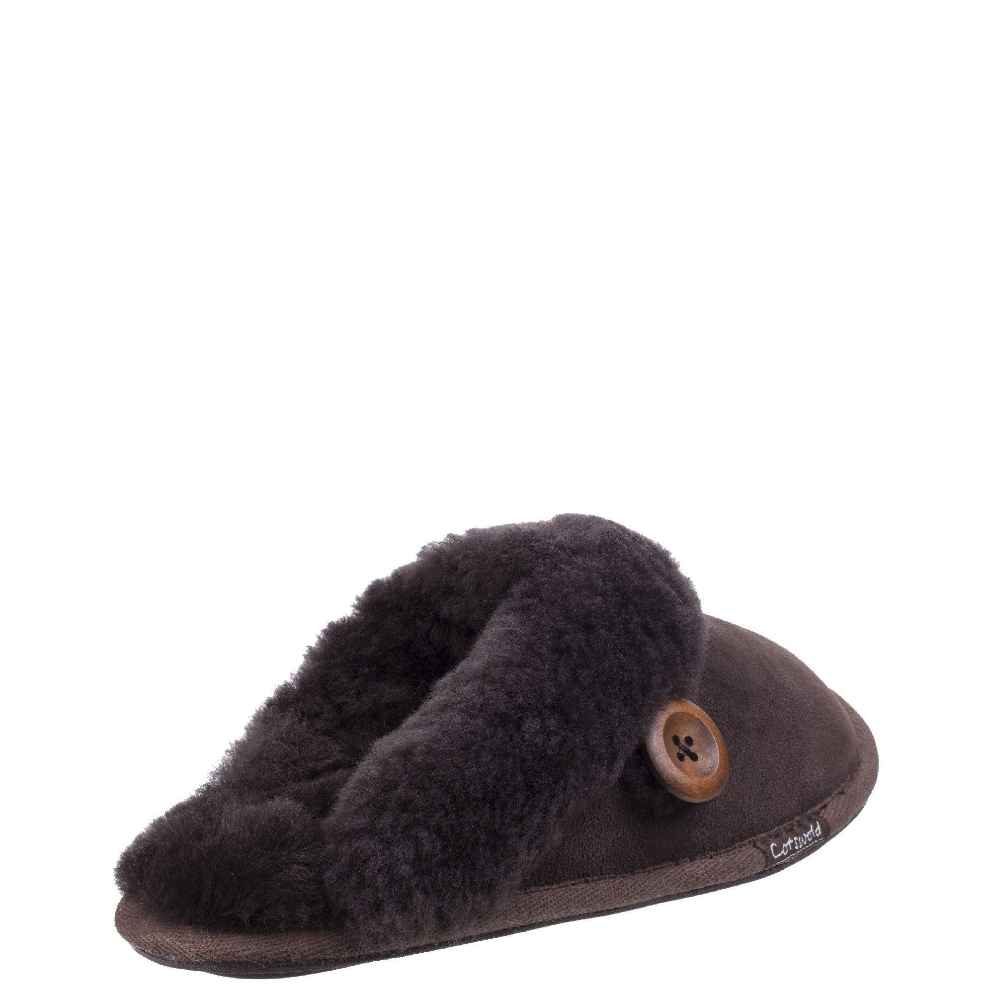 Chocolate - Cotswold - Lechlade Sheepskin Mule Slipper - 3