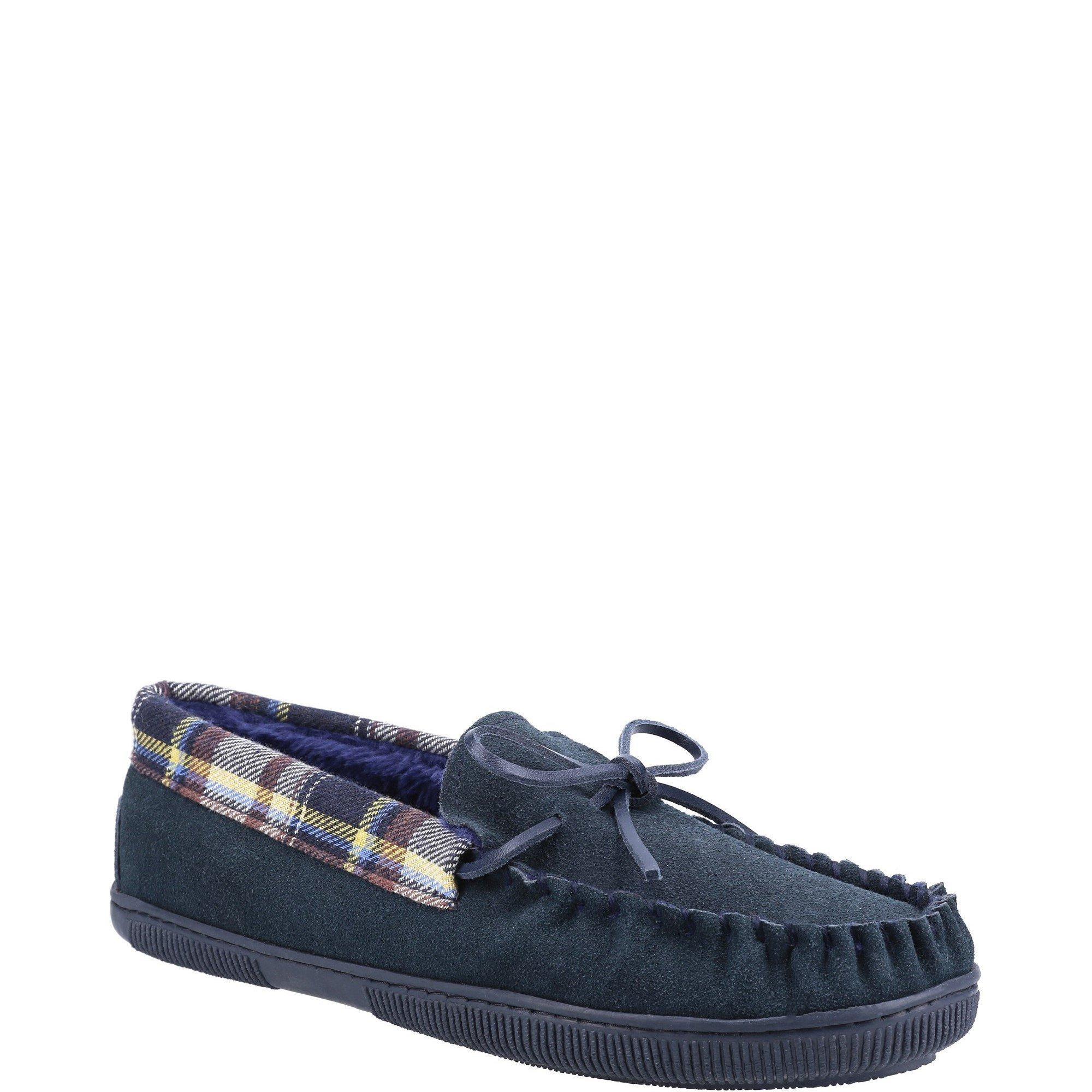 Navy - Cotswold - Sodbury Moccasin Slipper - 2