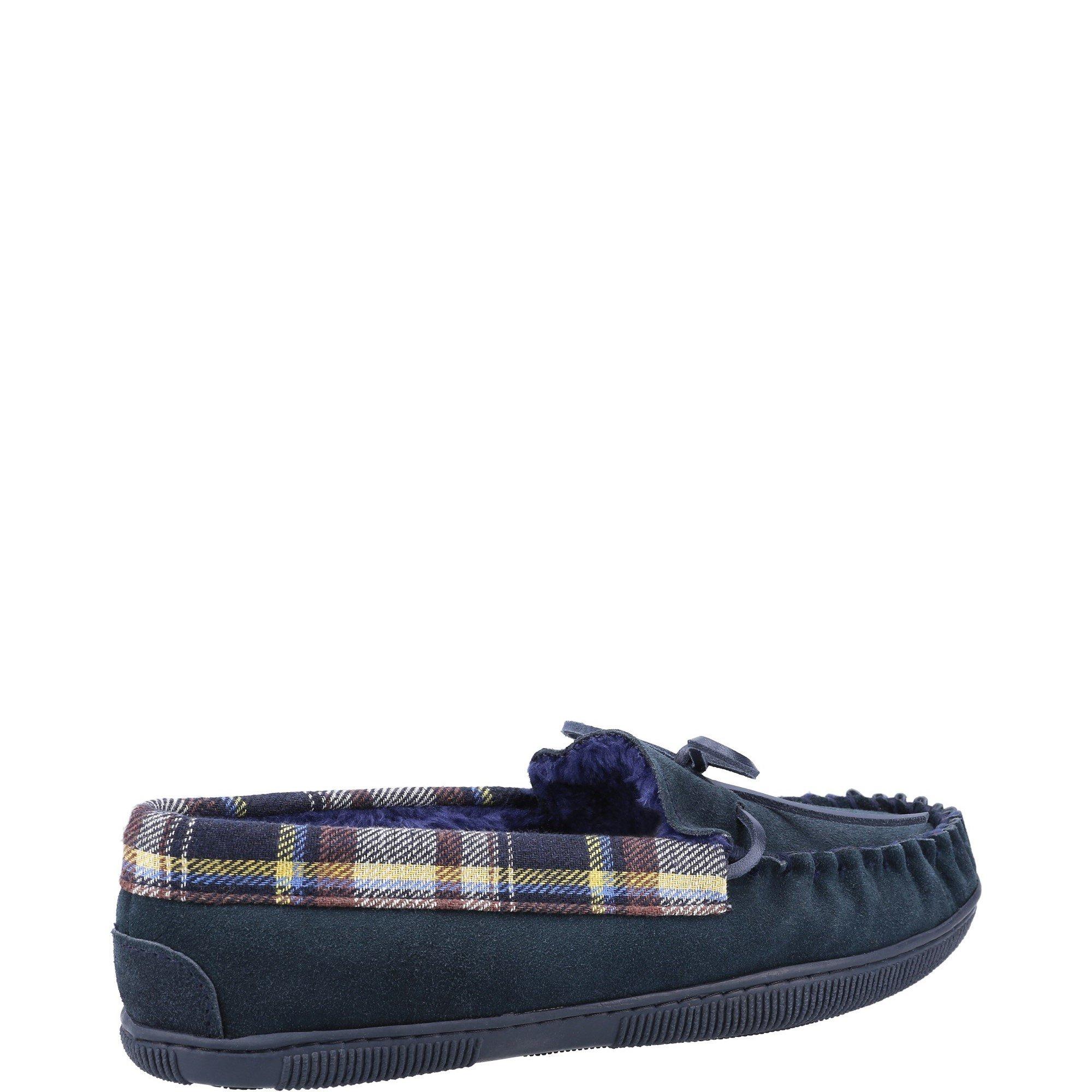 Navy - Cotswold - Sodbury Moccasin Slipper - 3