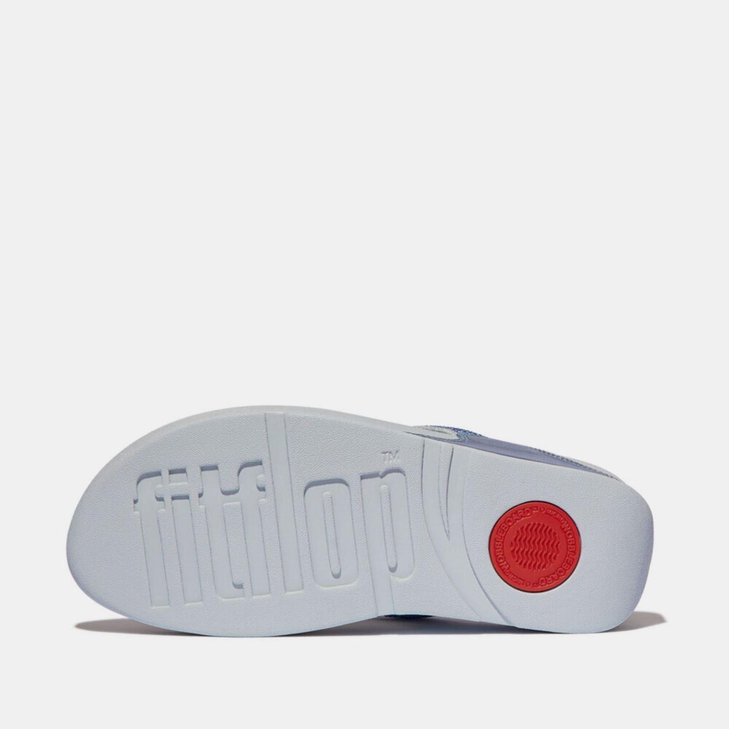 Blue - FitFlop - Lulu Crystal Toe-Post Sandals - 3