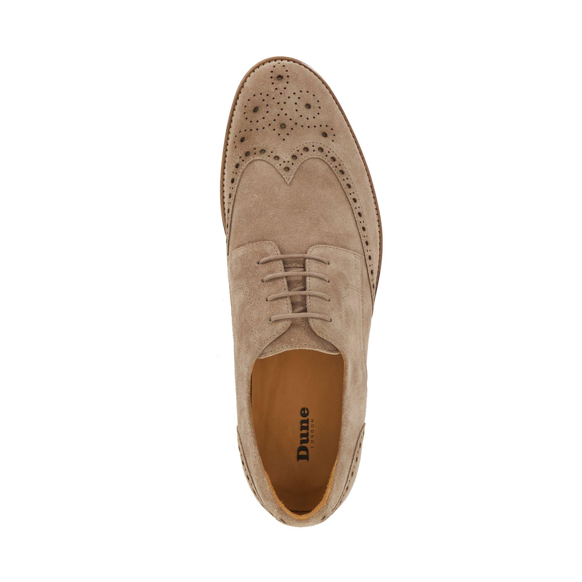 Beige - Dune London - Stanford Leather Lace Up Brogues - 4