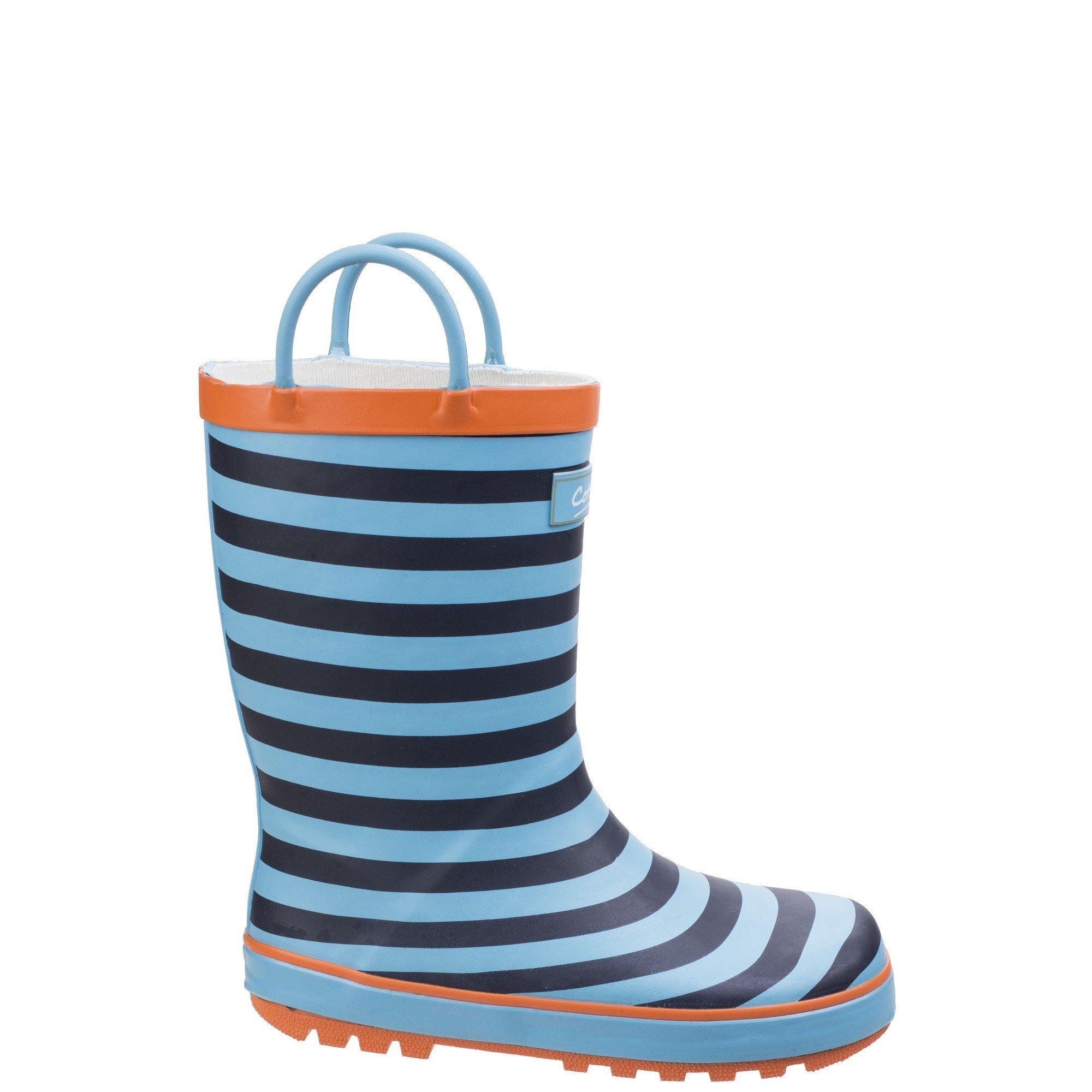 Blue - Cotswold - Captain Stripy Wellies - 1