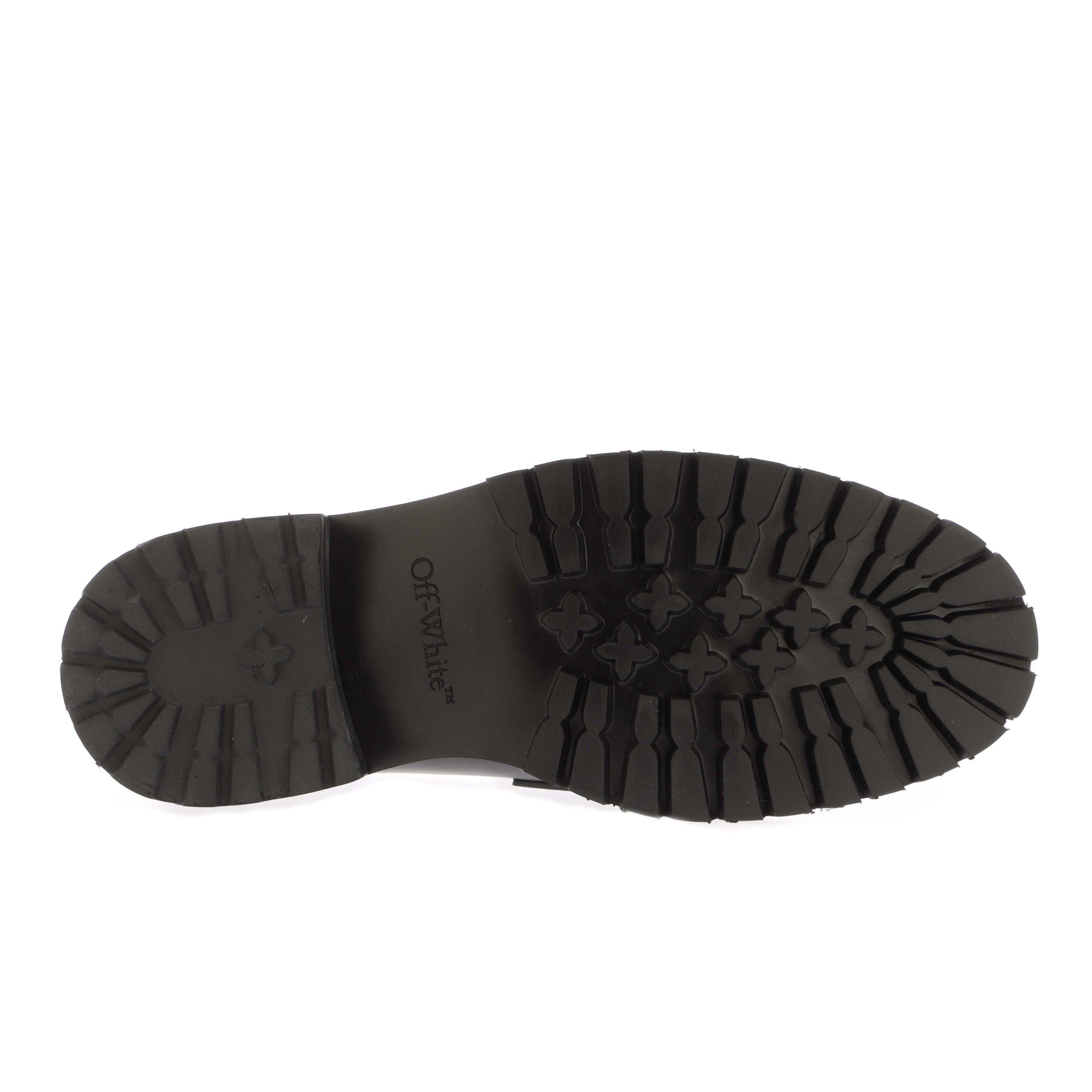 Black-White - Off White - Combat Loafers - 4